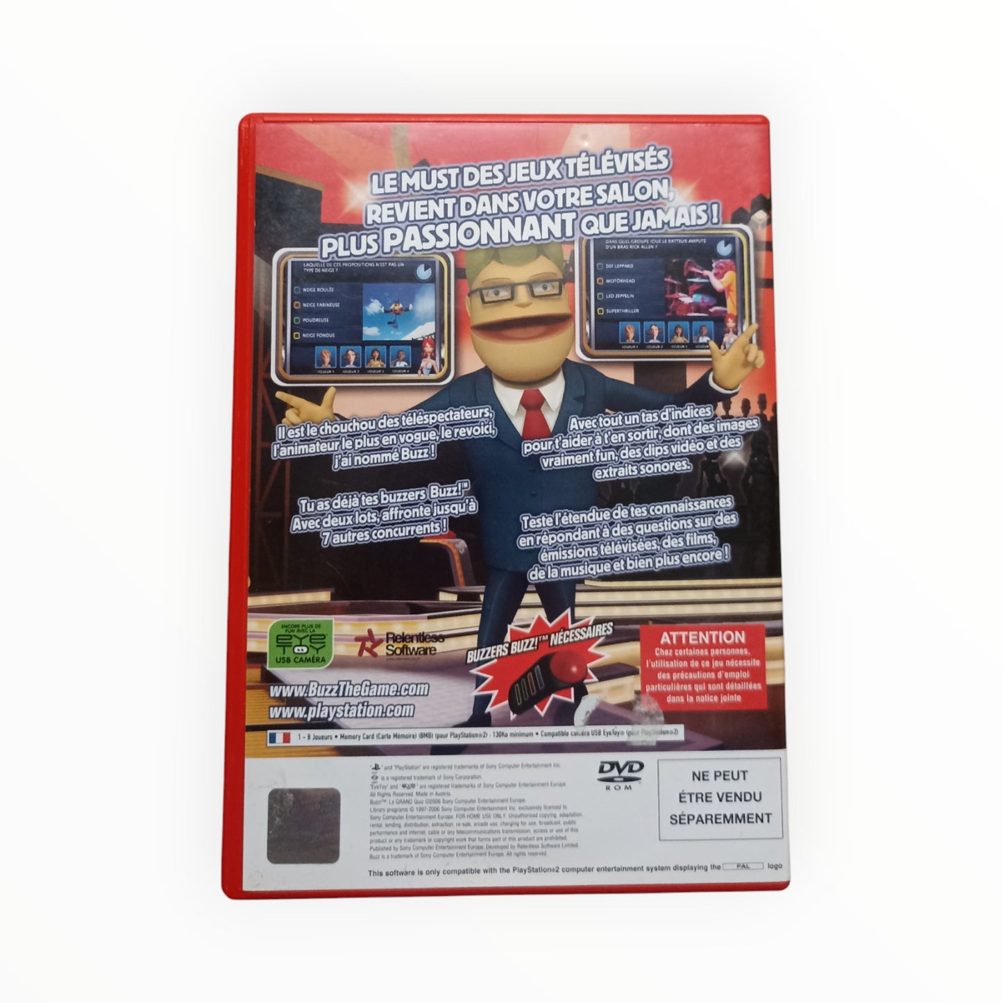 Buzz Le Grand Quizz Playstation 2 (PS2)