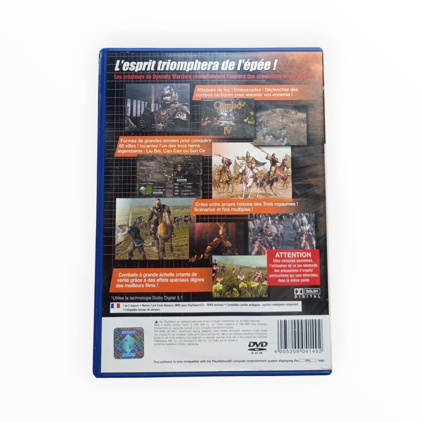 Dynasty Tactics Playstation 2 (PS2)