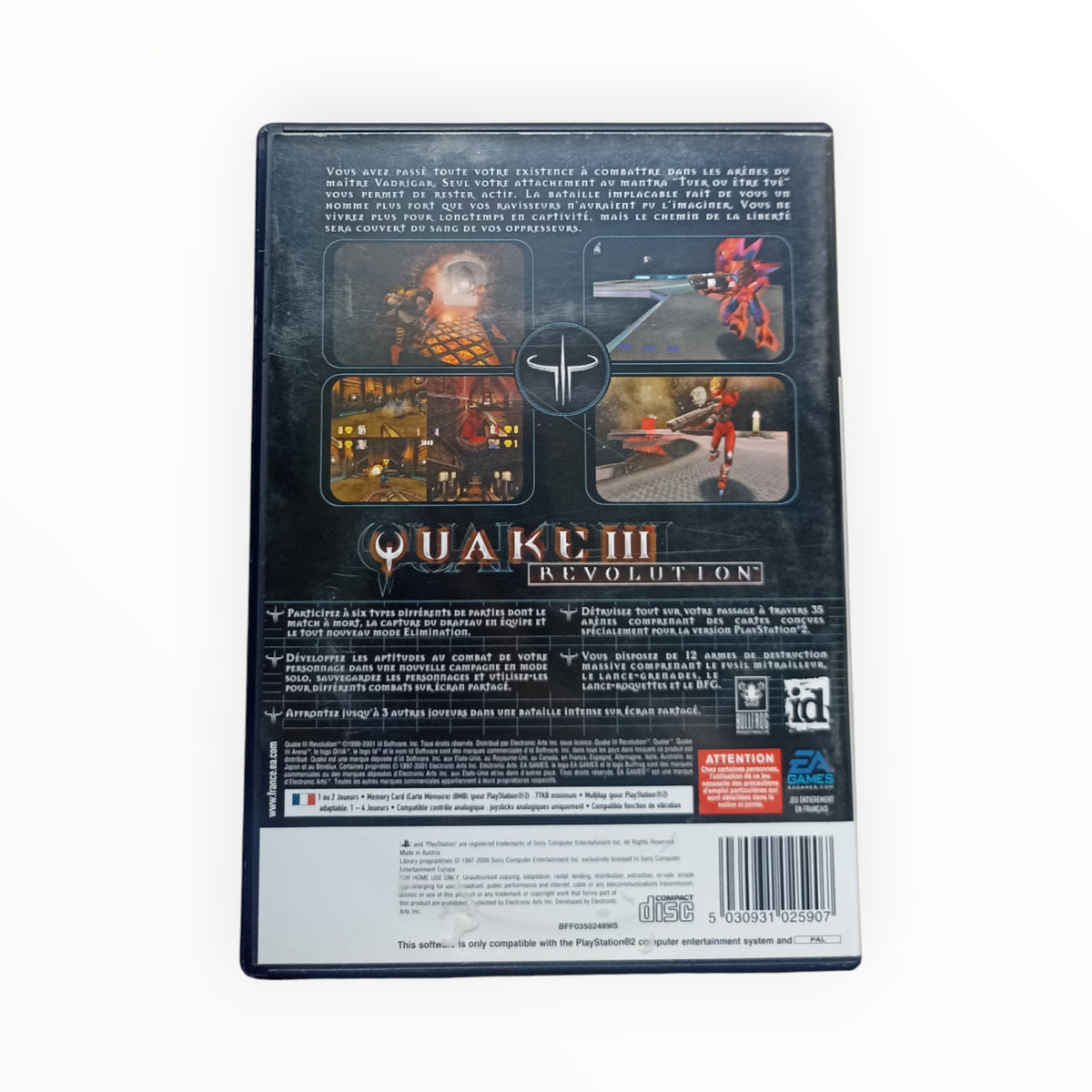 Quake 3 Revolution playstation 2 (PS2)