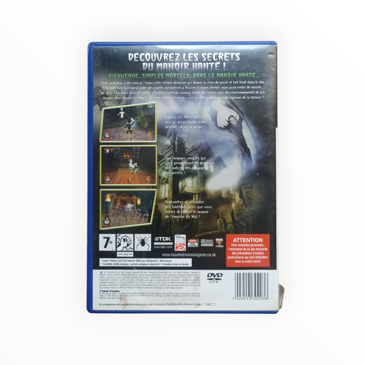 Disney Le Manoir Hanté playstation 2 (PS2)