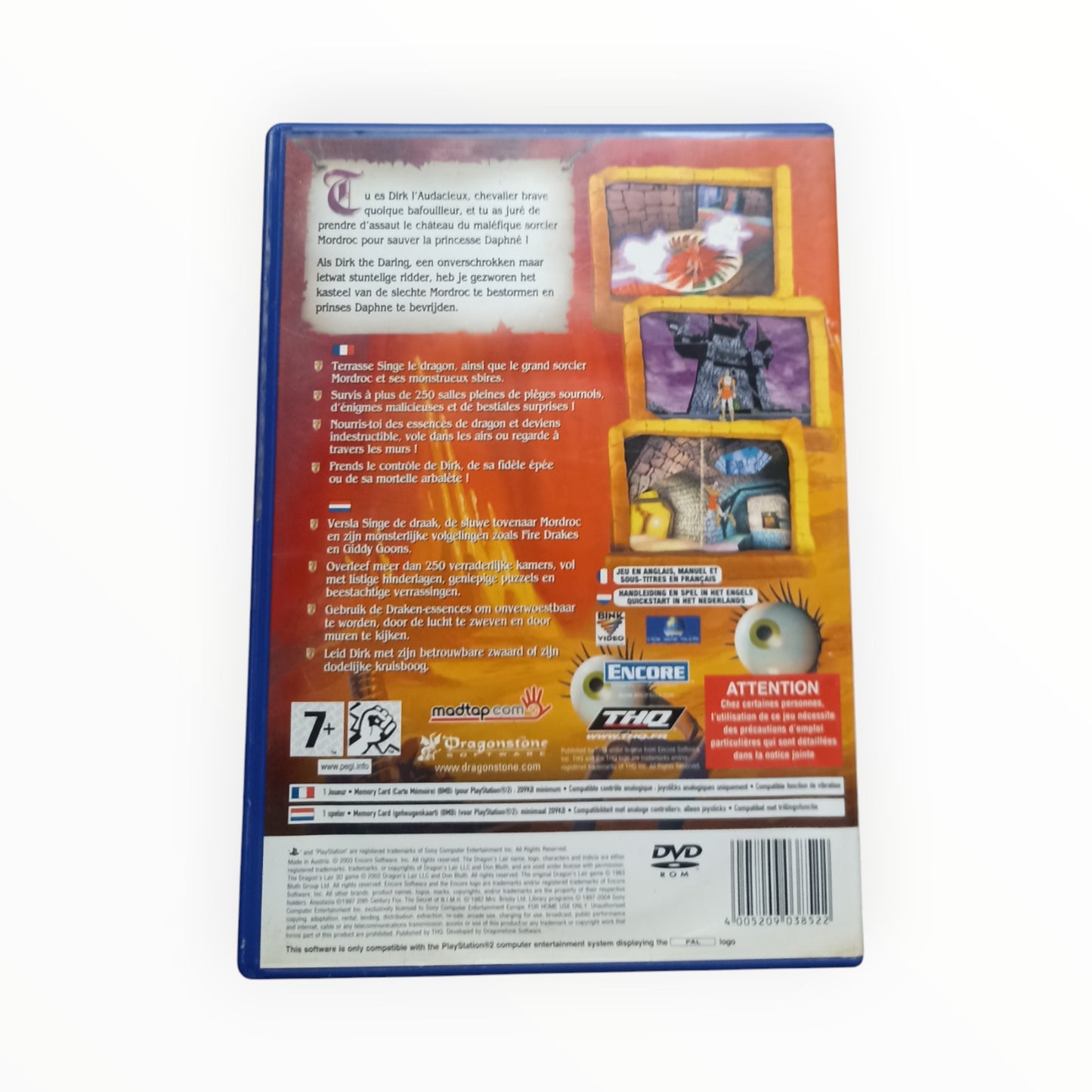 Dragon's Lair 3D playstation 2 (PS2)