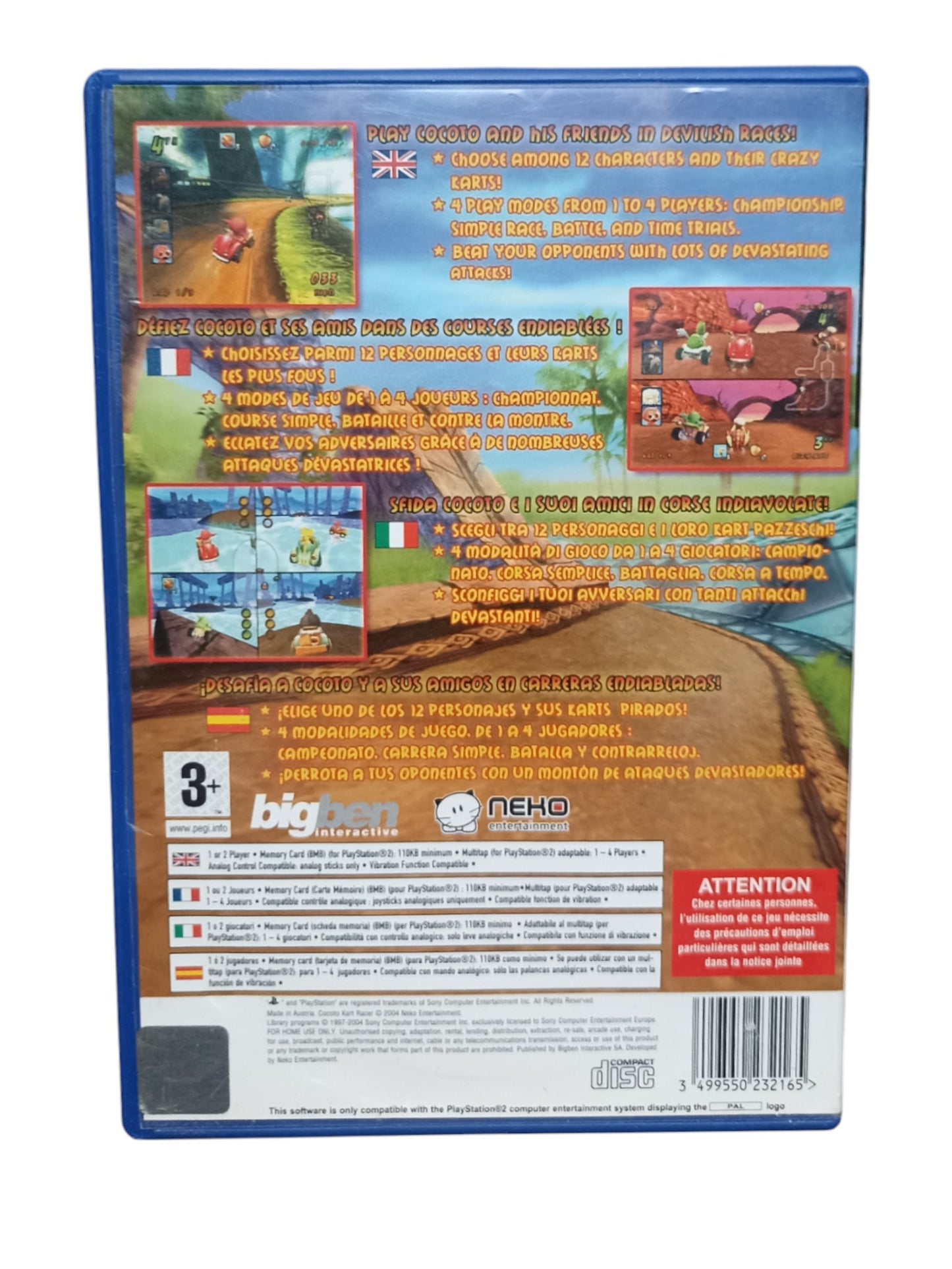 Cocoto Kart Racer Playstation 2 (PS2)