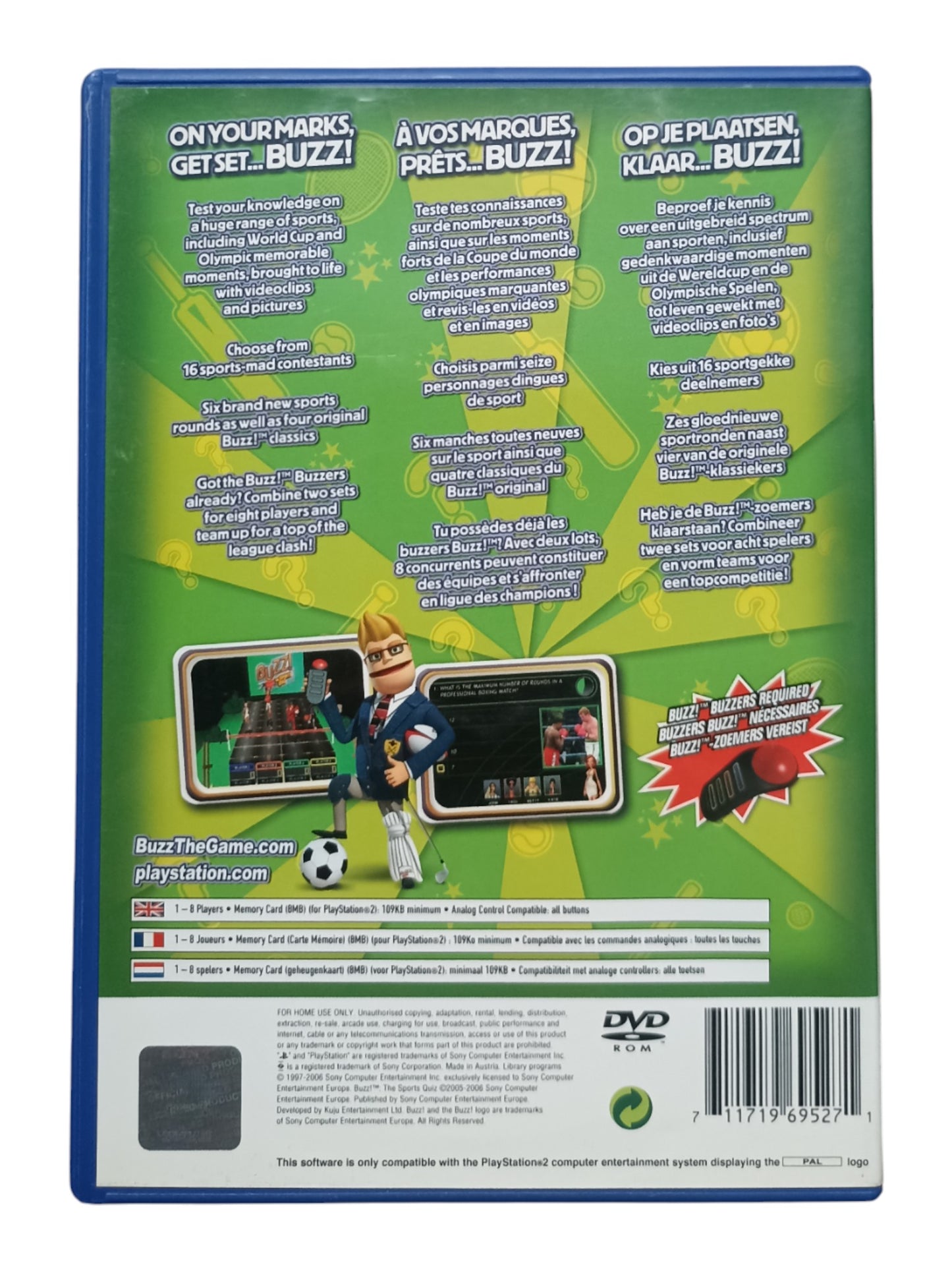 Buzz!: Le Quiz Pop playstation 2 (PS2)