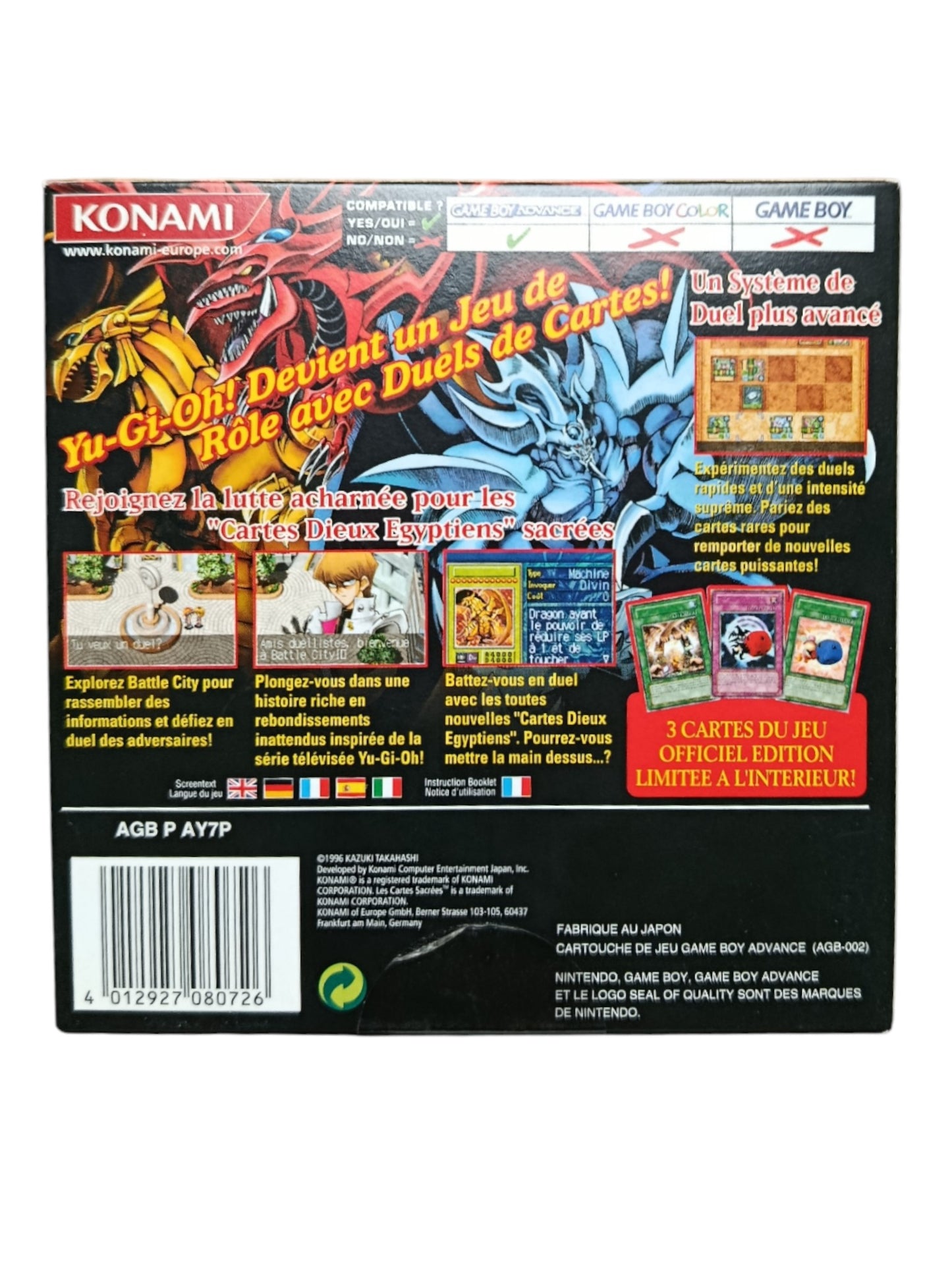 Yu-Gi-Oh : Les Cartes Sacrées Game Boy Advance (GBA)