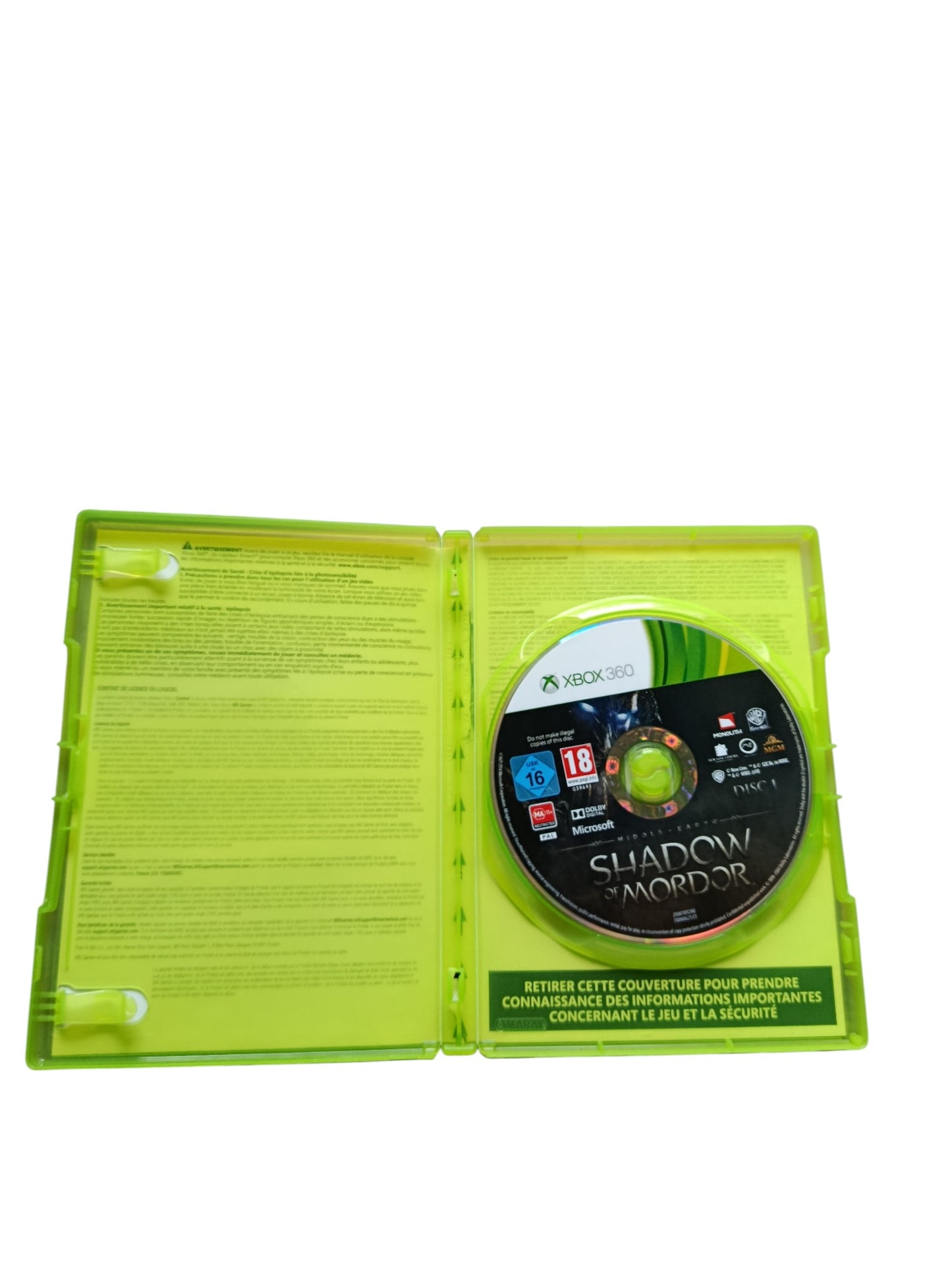 Middle Earth: Shadow of Mordor Xbox 360