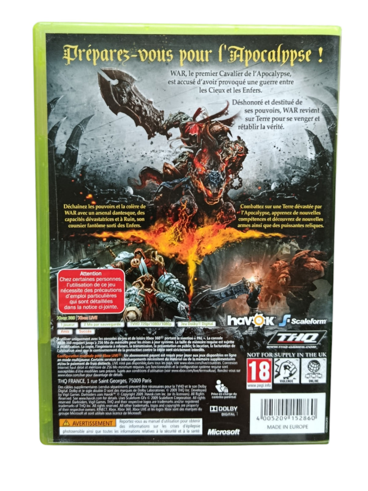 Darksiders Xbox 360 Version Classics (Best Seller)
