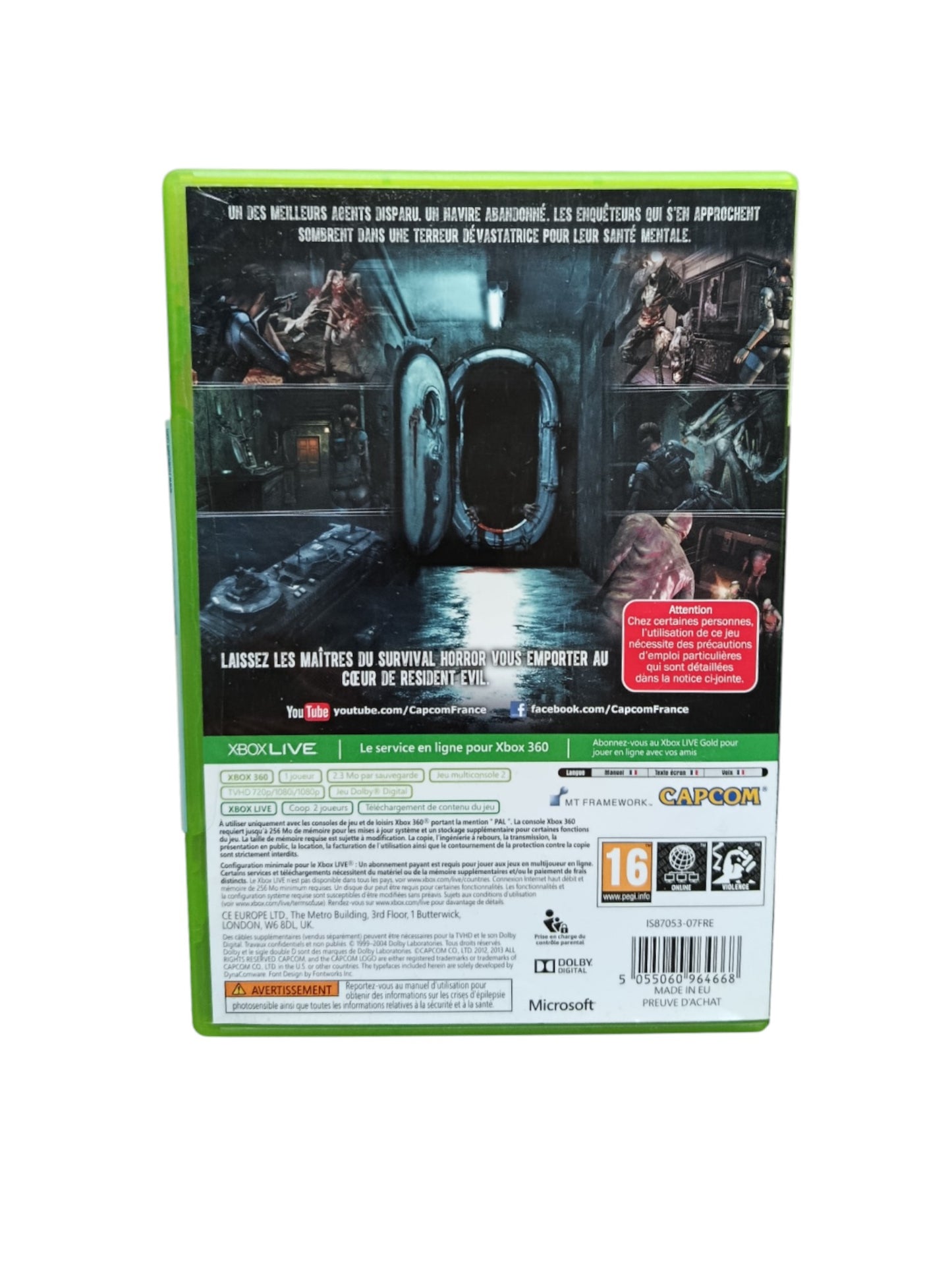 Resident Evil Revelation Xbox 360