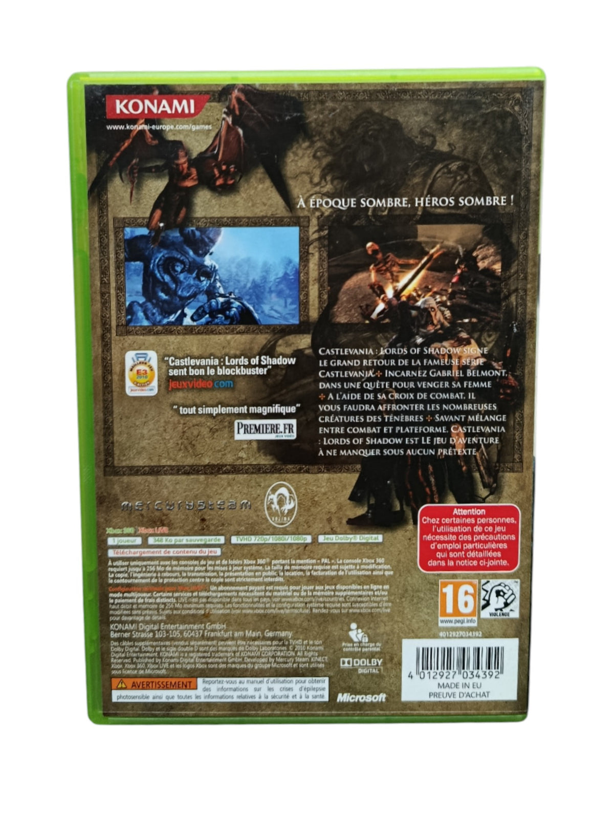 Castlevania : Lords Of Shadow Xbox 360