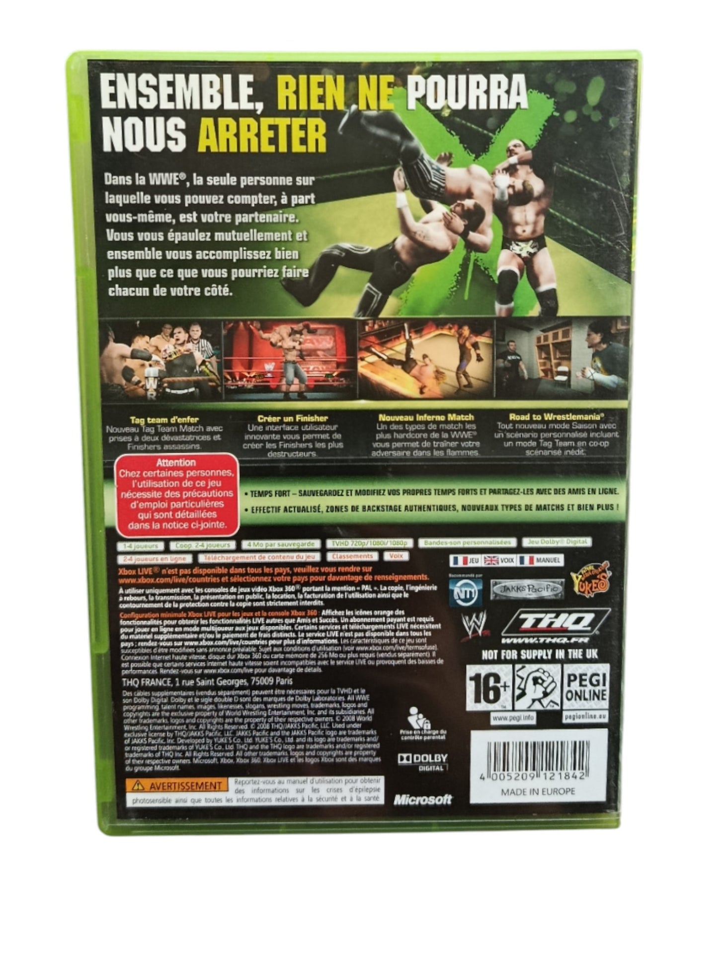 Smack Down VS RAW 2009 Version Classics Xbox 360