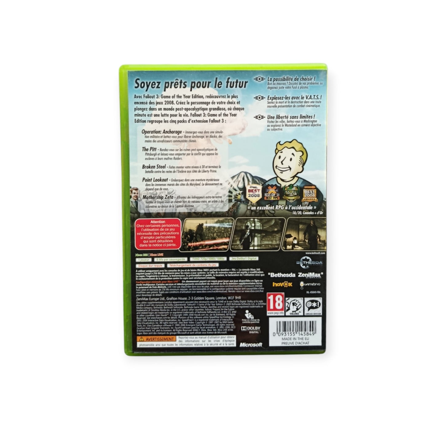 Fallout 3 Version Game Of The Year Edition Xbox 360