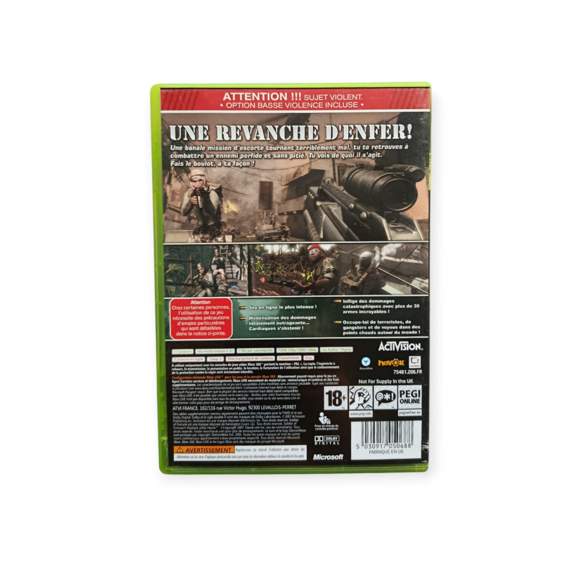 Soldier of Fortune Payback Xbox 360