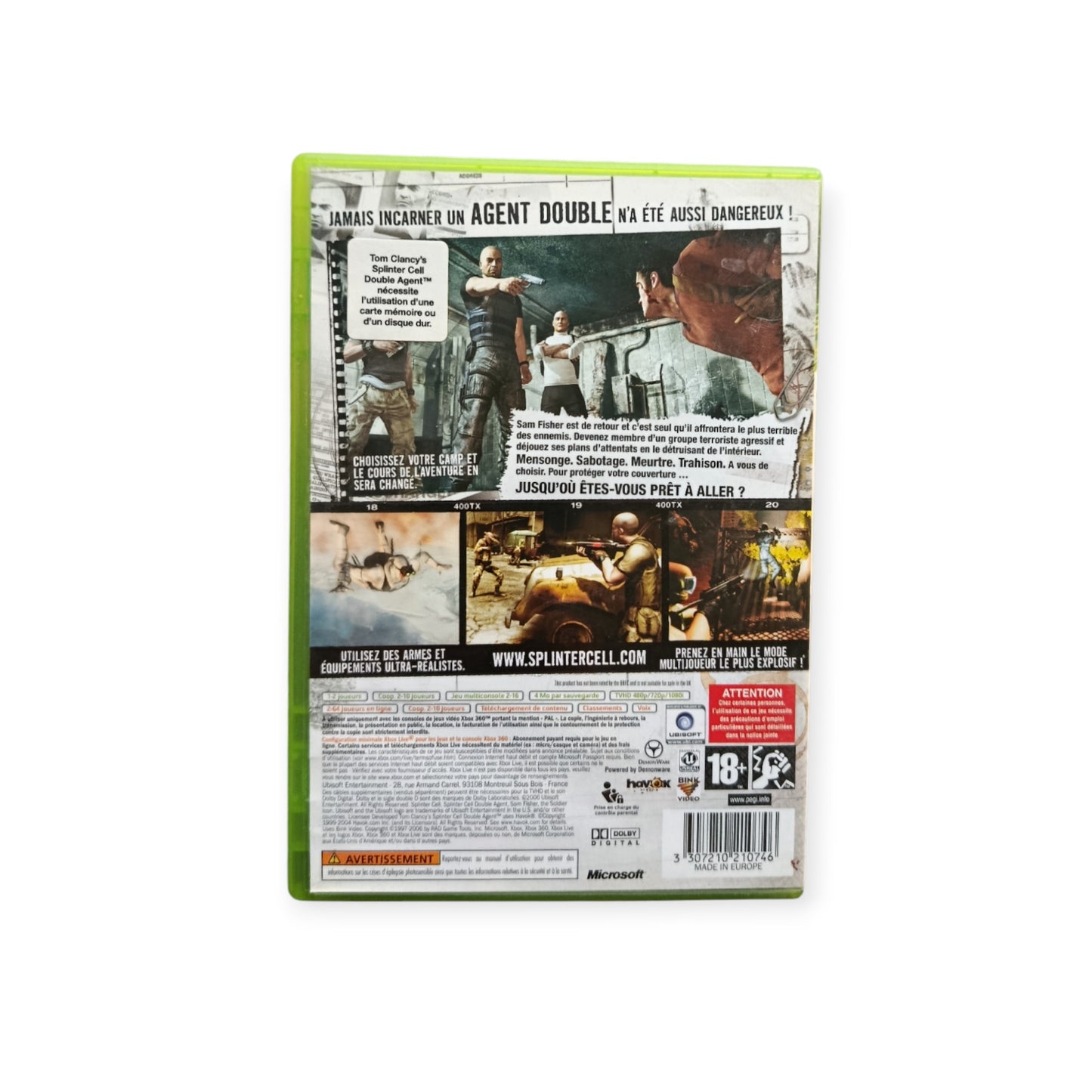 Splinter Cell Double Agent Xbox 360