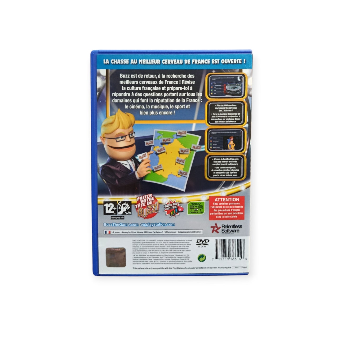 Buzz Le Plus Malin Des Français Playstation 2 (PS2)