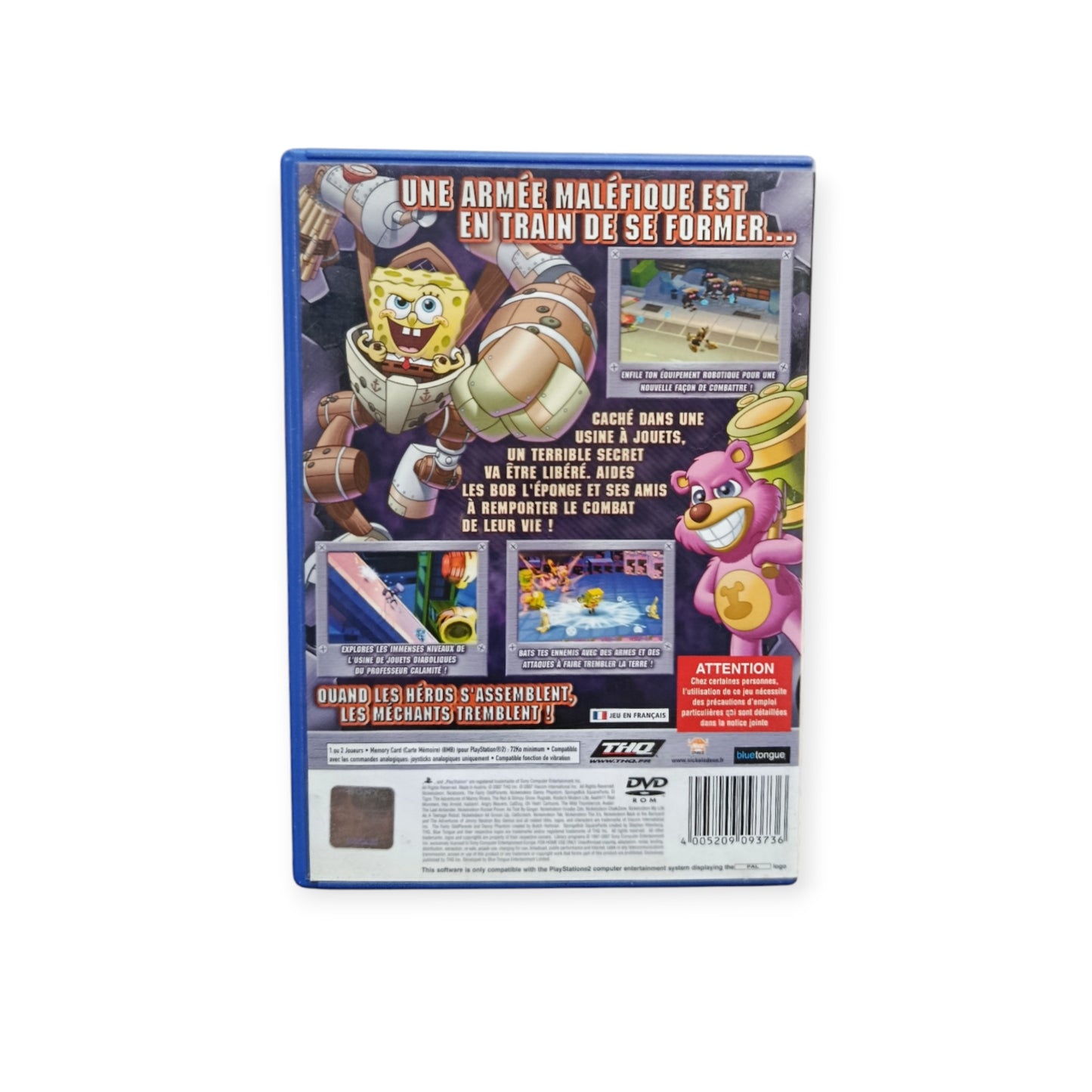 Bob L'éponge et ses amis : Contre Les Robots Jouets Playstation 2 (PS2)