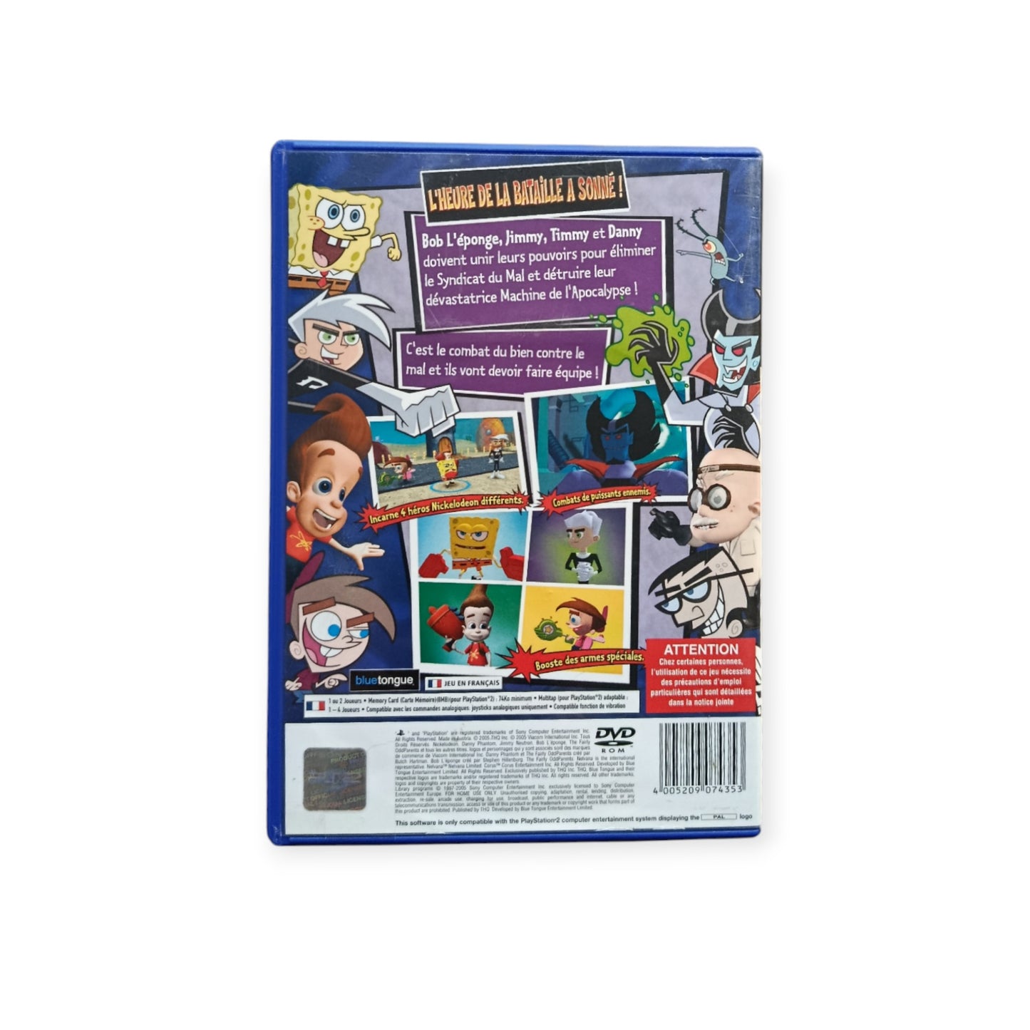 Bob L'éponge et ses Amis : Un pour tous, tous pour un playstation 2 (PS2)