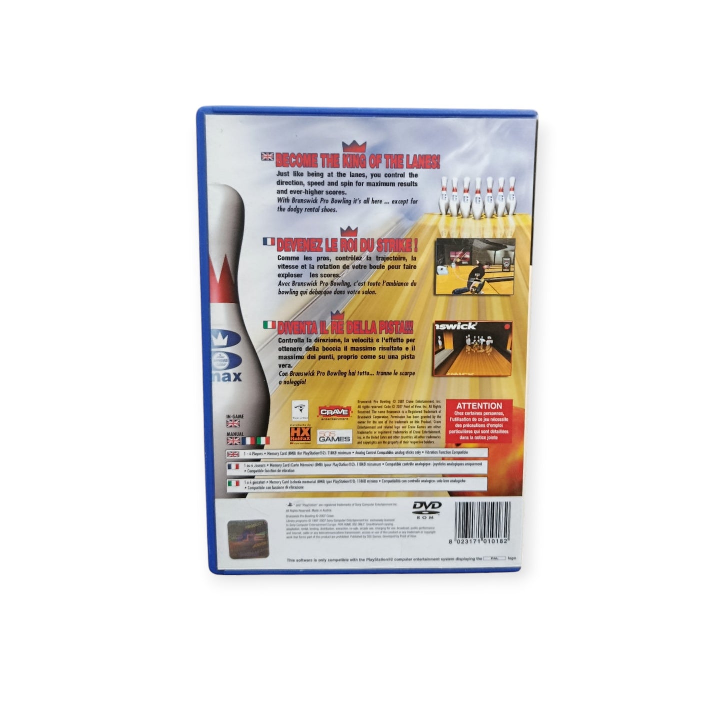 Brunswick Pro Bowling playstation 2 (PS2)