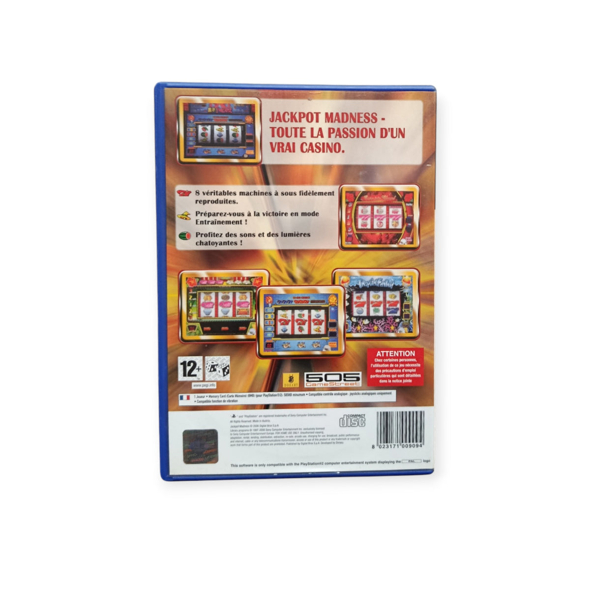 Jackpot Madness playstation 2 (PS2)