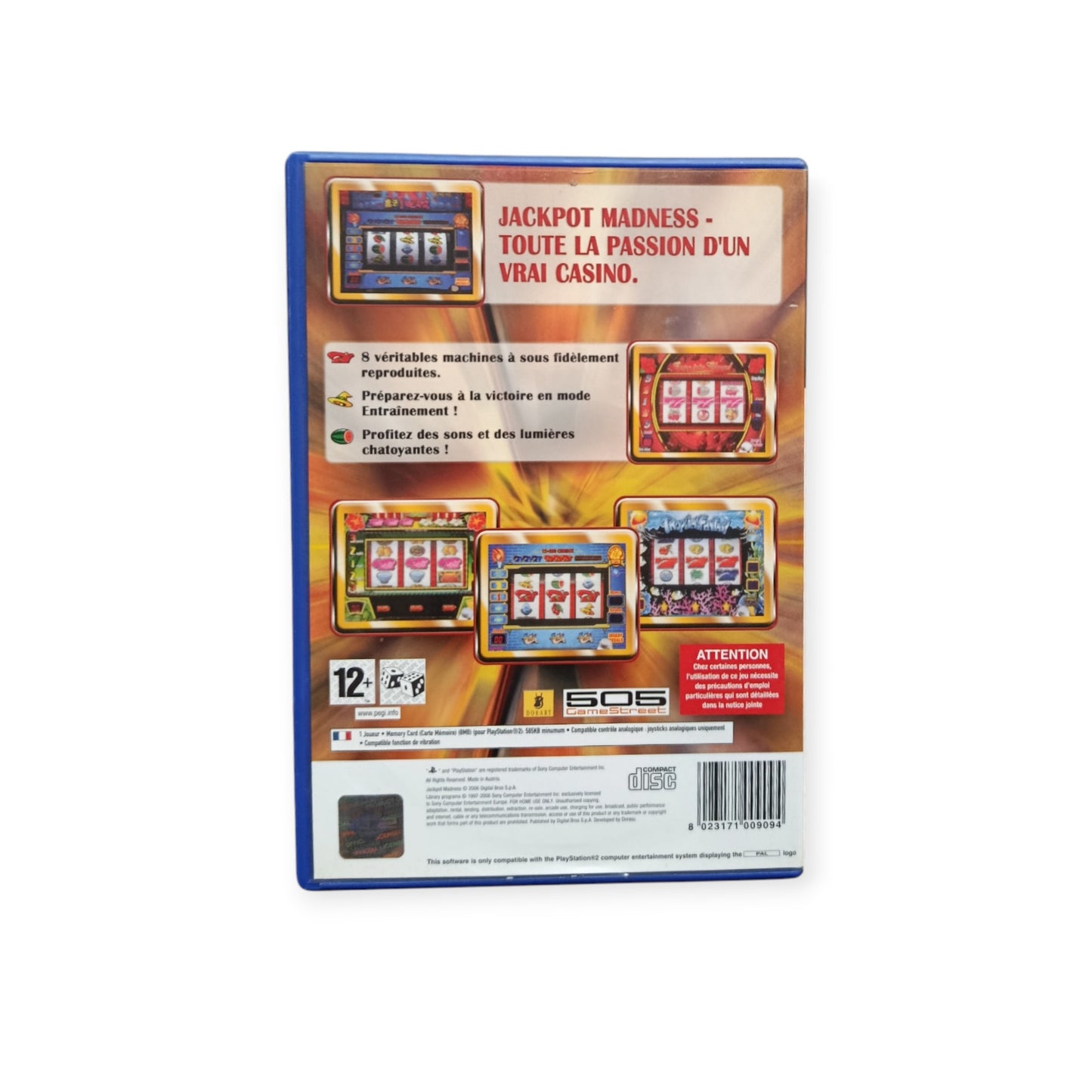 Jackpot Madness playstation 2 (PS2)