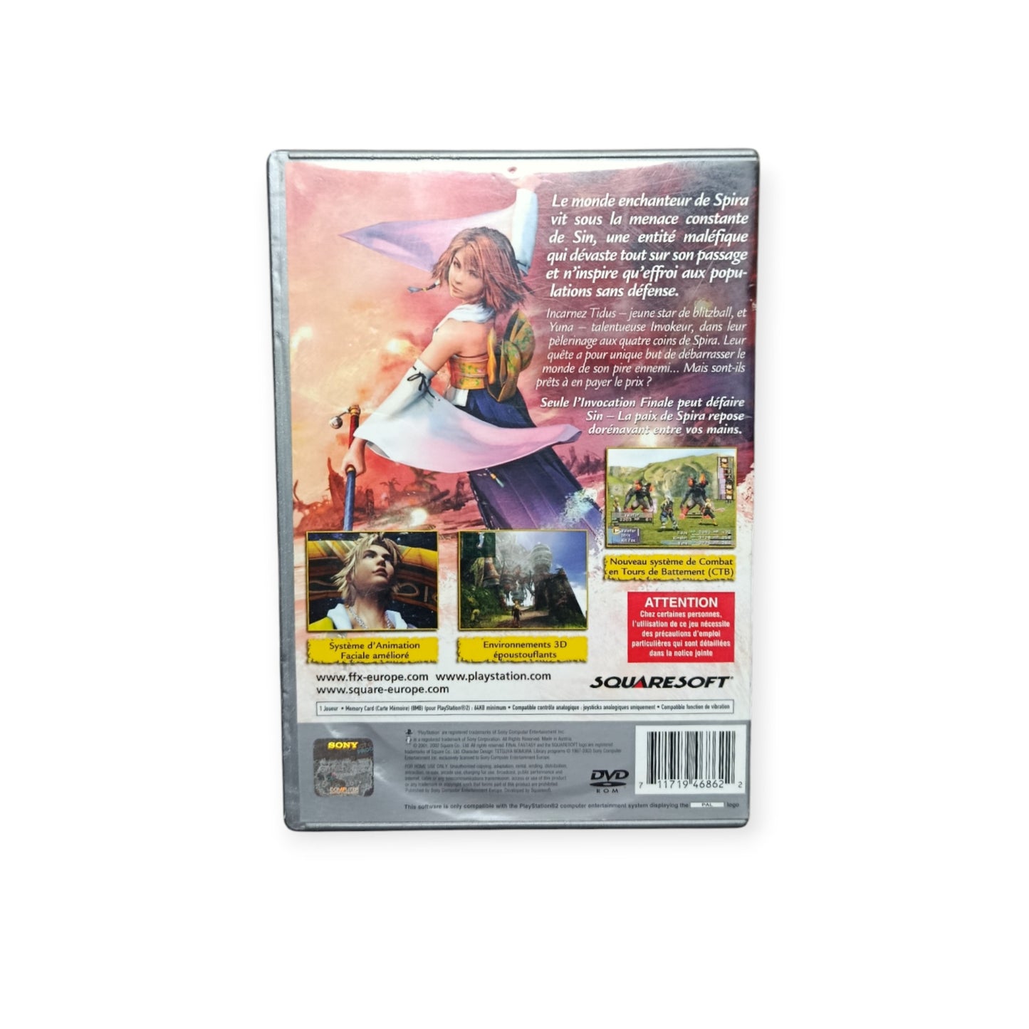 Final Fantasy X playstation 2 (PS2) Verison Platinum
