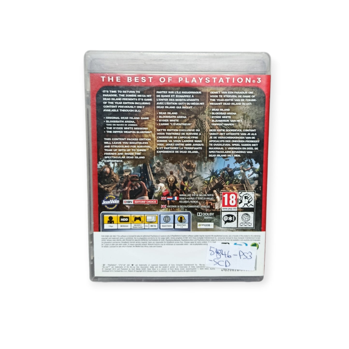 Dead Island Game of The Year Edition Version Essentials Playstation 3 (PS3)