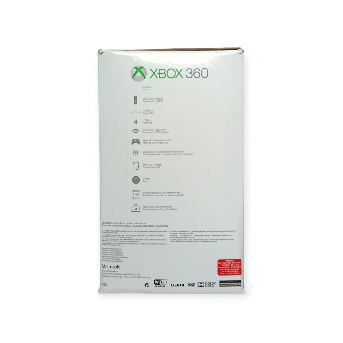 Boîte Seule Xbox 360 250 Go Originale | Masaru