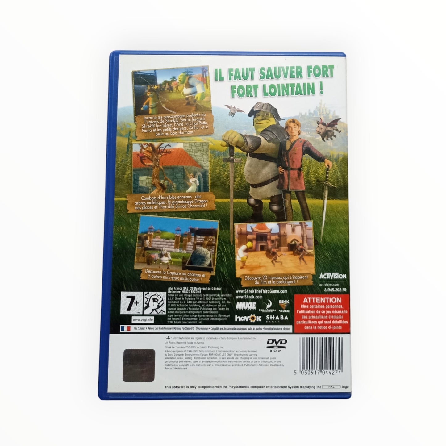 Shrek le Troisième playstation 2 (PS2)