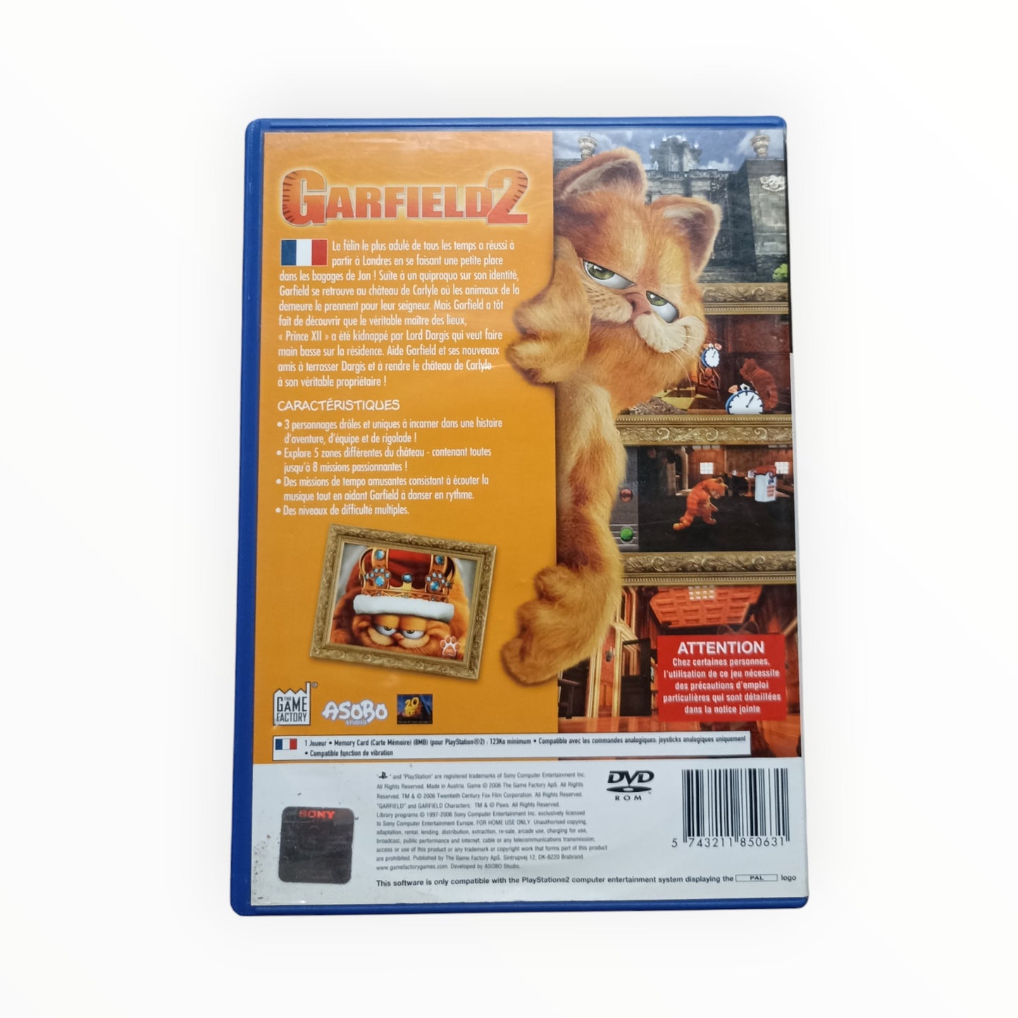 Garfield 2 playstation 2 (PS2)