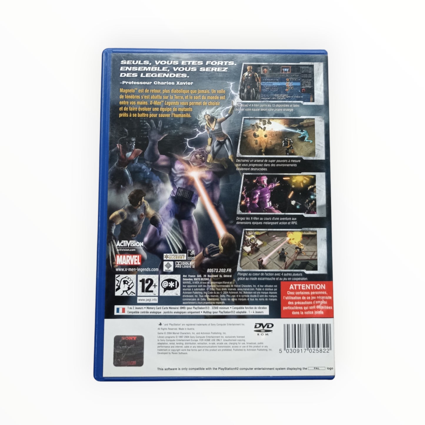 X-Men : Legends playstation 2 (PS2)