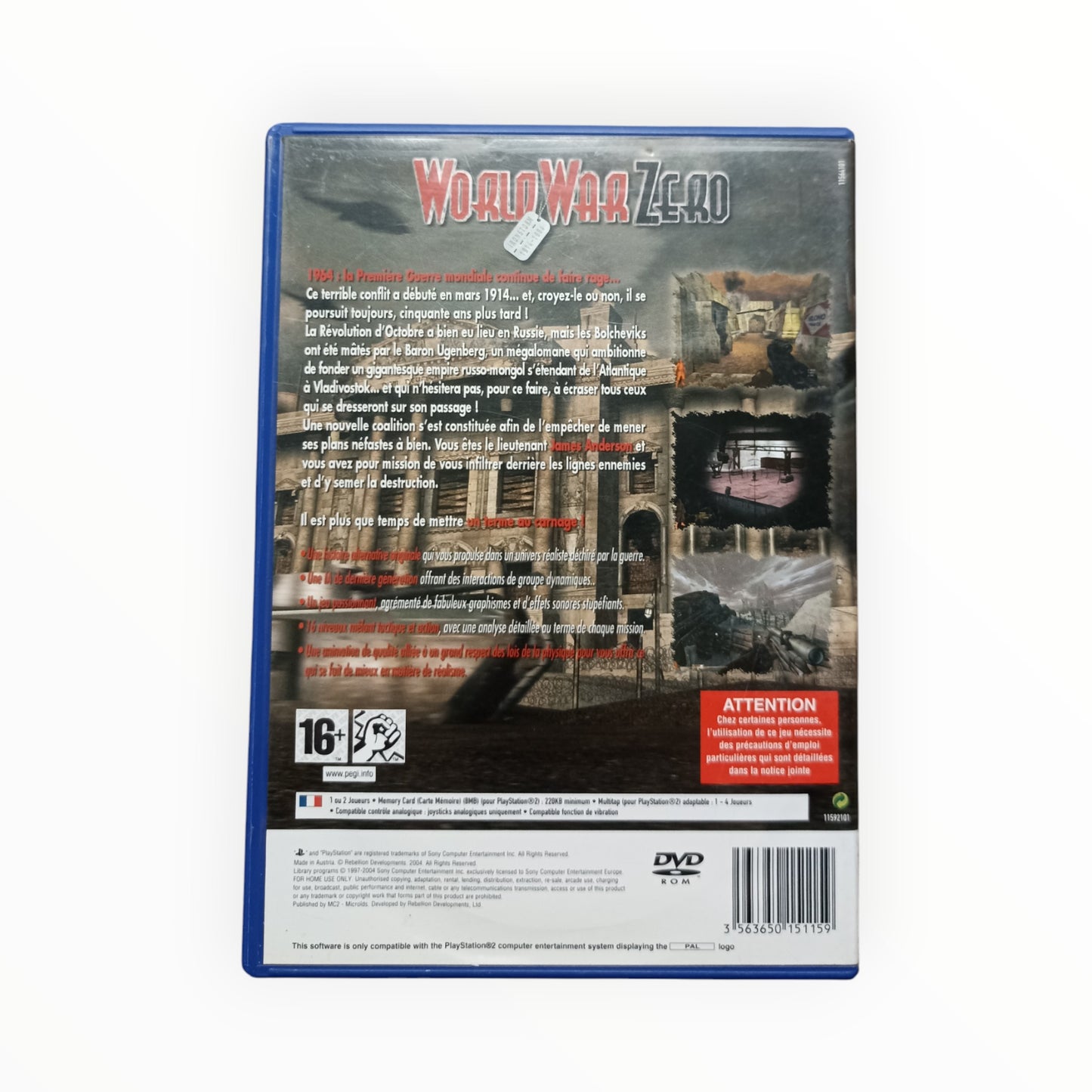 World War Zero Playstation 2 (PS2)