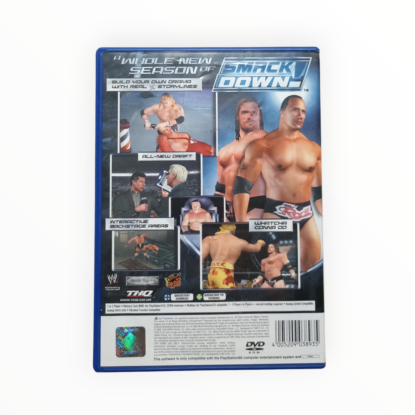 WWE Smackdown! : shut your mouth playstation 2 (PS2)
