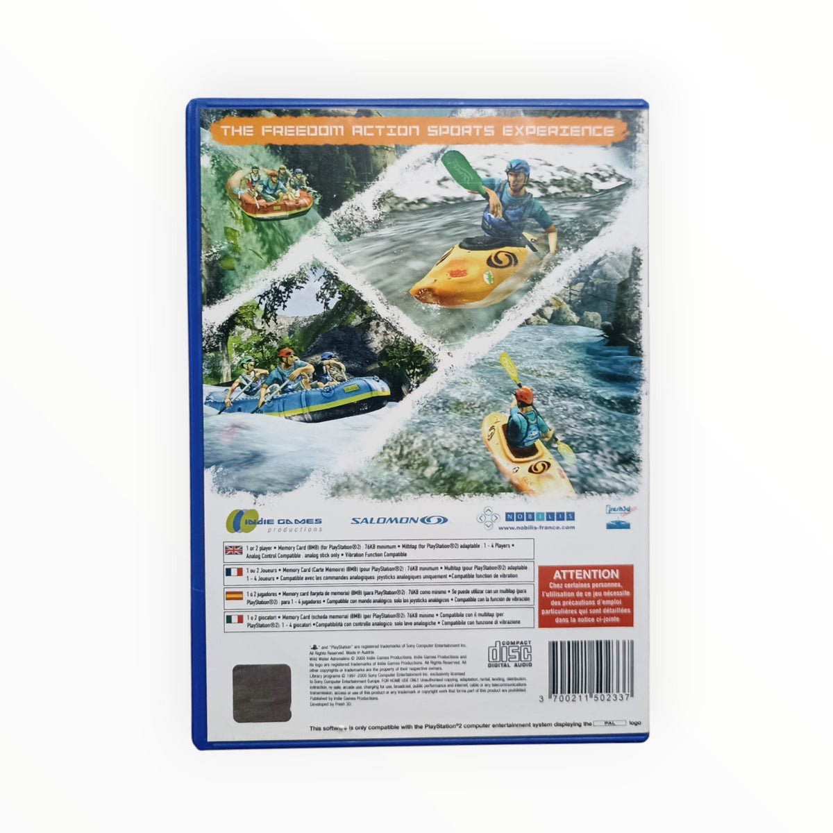 Wild Water Adrenaline featuring Salomon playstation 2 (PS2)