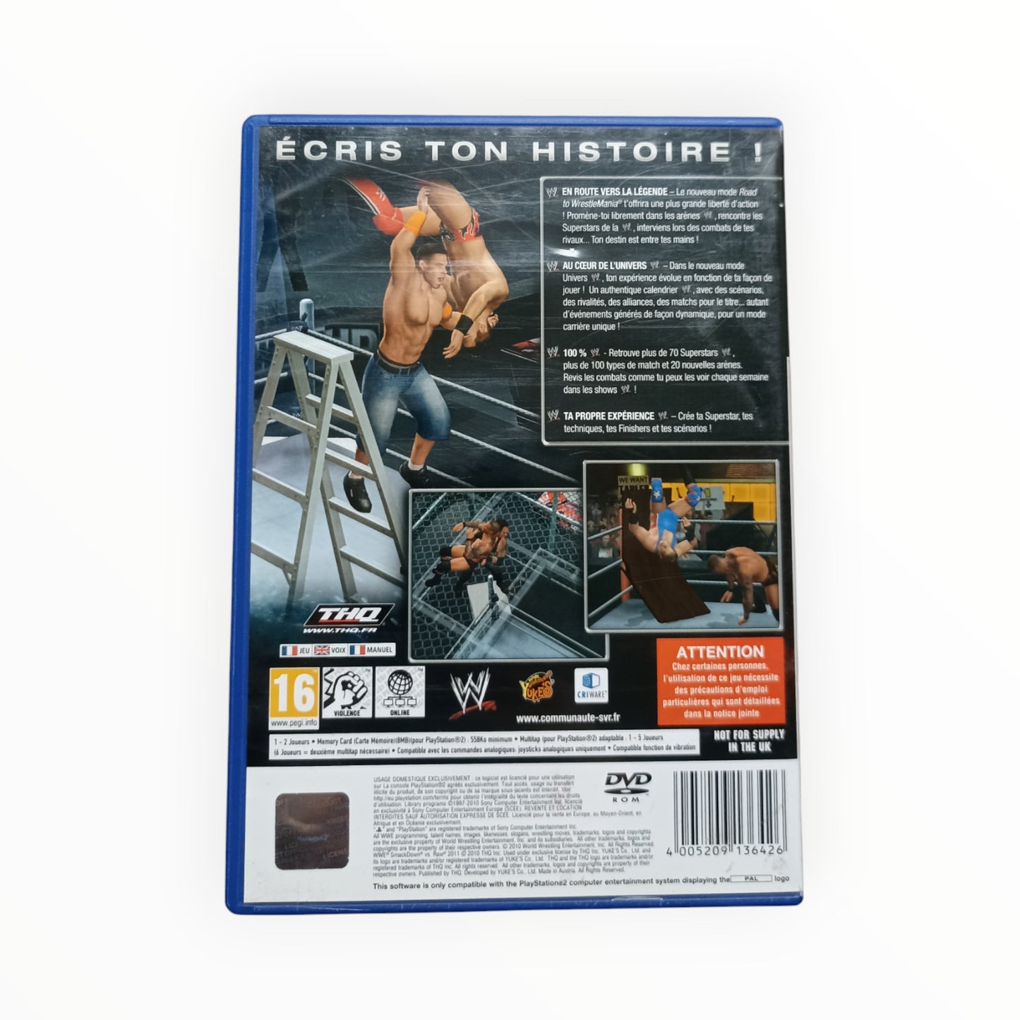 WWE Smackdown vs Raw 2011 playstation 2 (PS2)