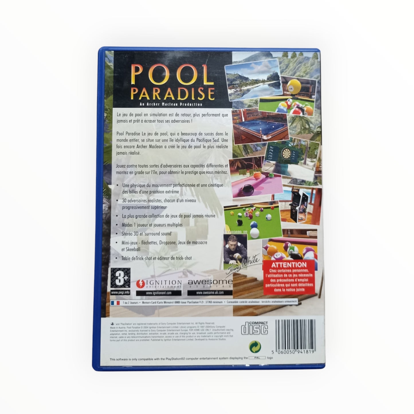 Pool Paradise playstation 2 (PS2)