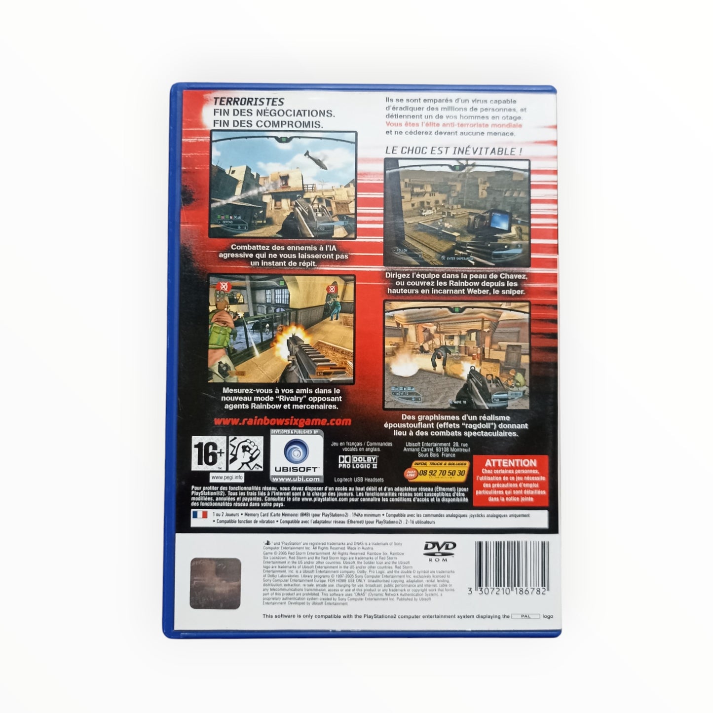 Tom Clancy's Rainbow Six Lockdown playstation 2 (PS2)