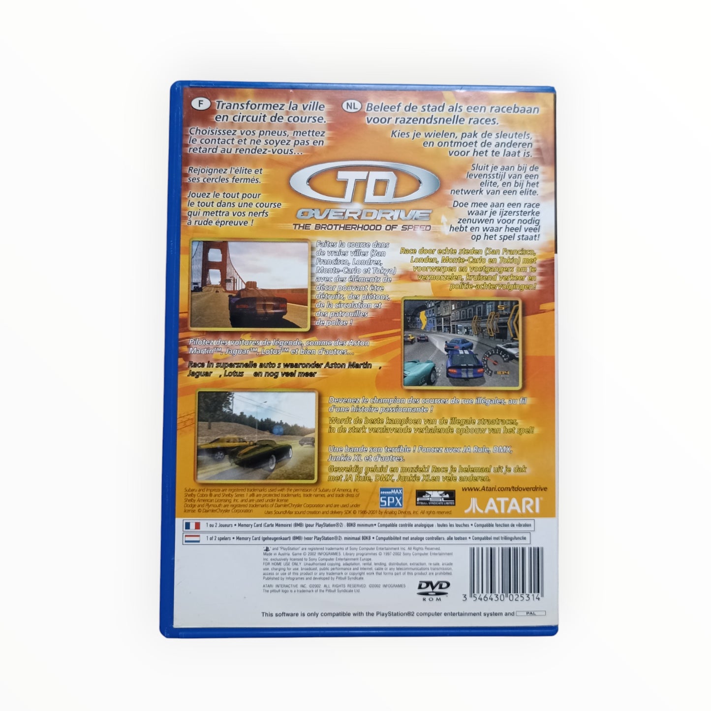 TD Overdrive playstation 2 (PS2)