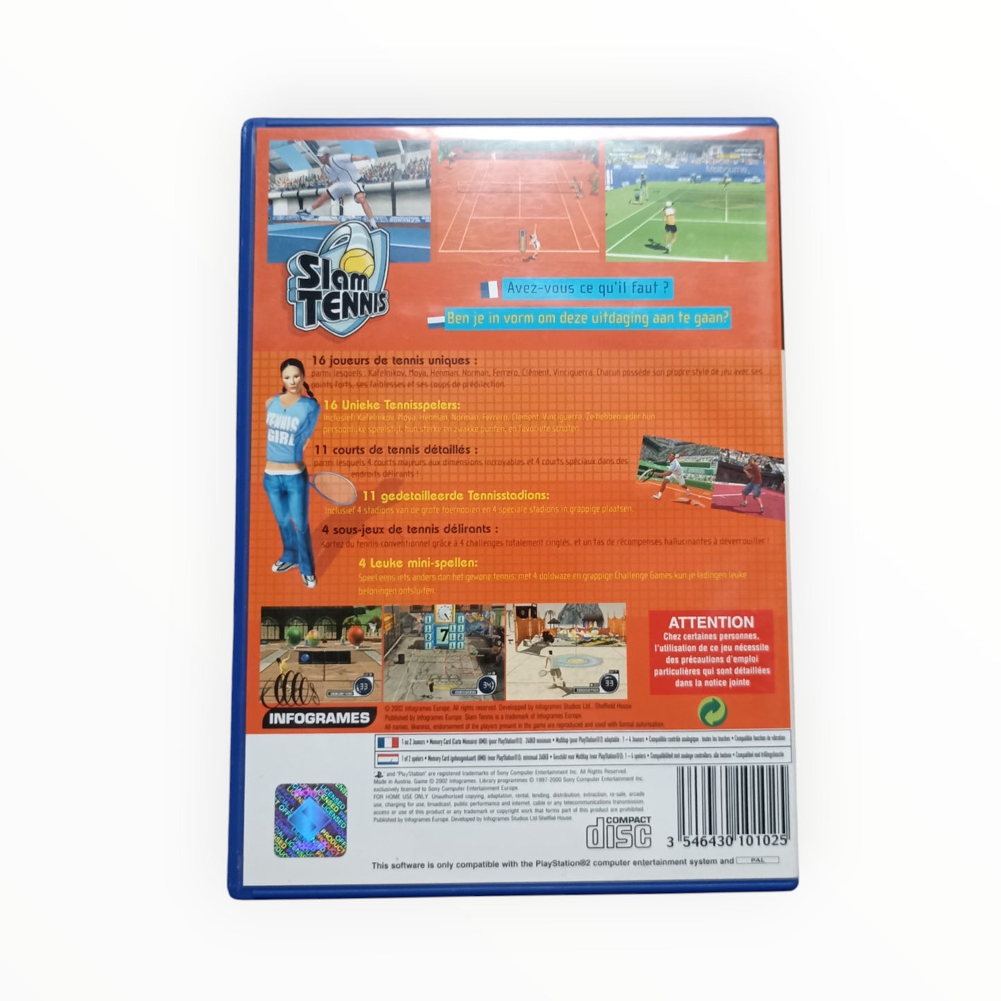 Slam Tennis playstation 2 (PS2)