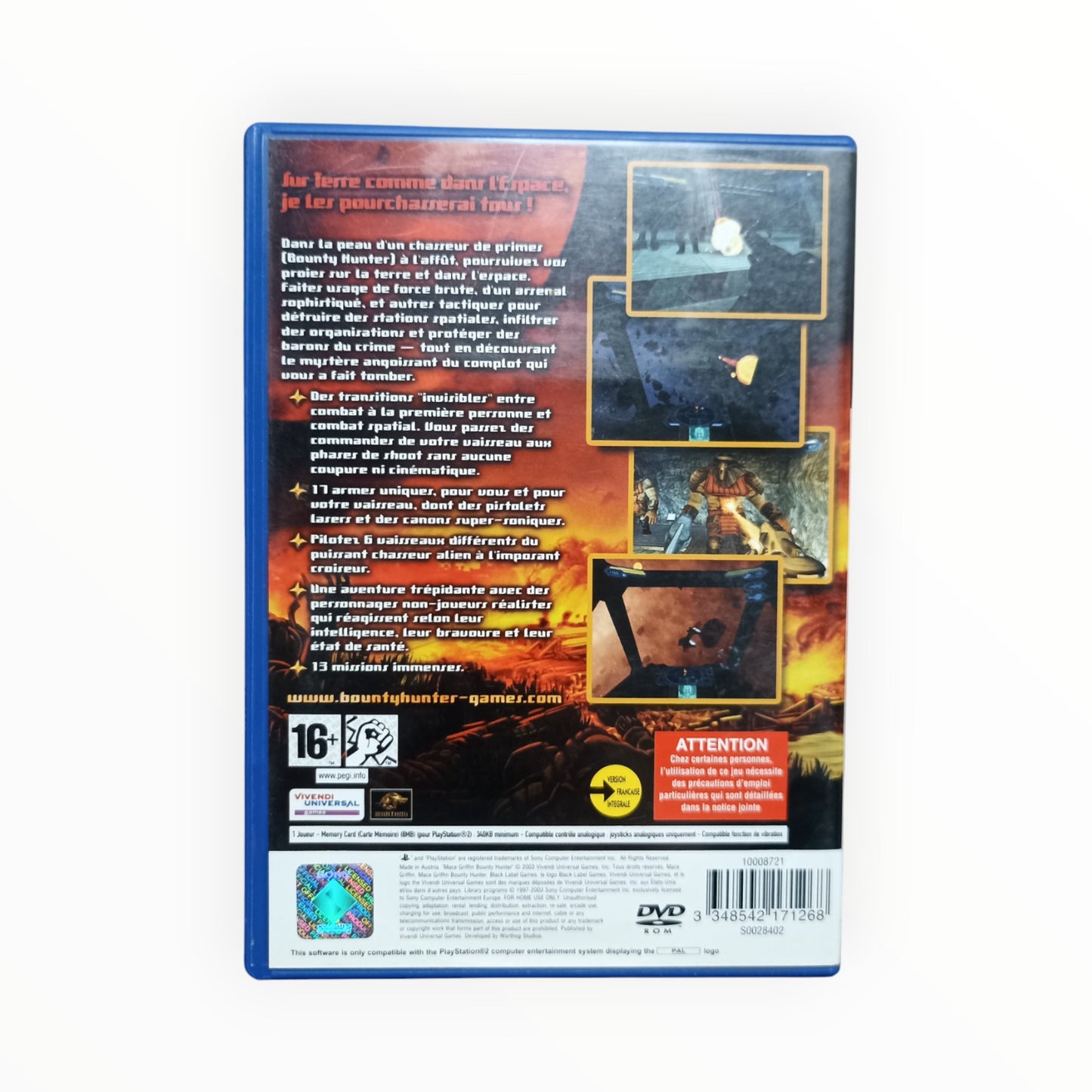 Mace Griffin Bounty Hunter  playstation 2 (PS2)