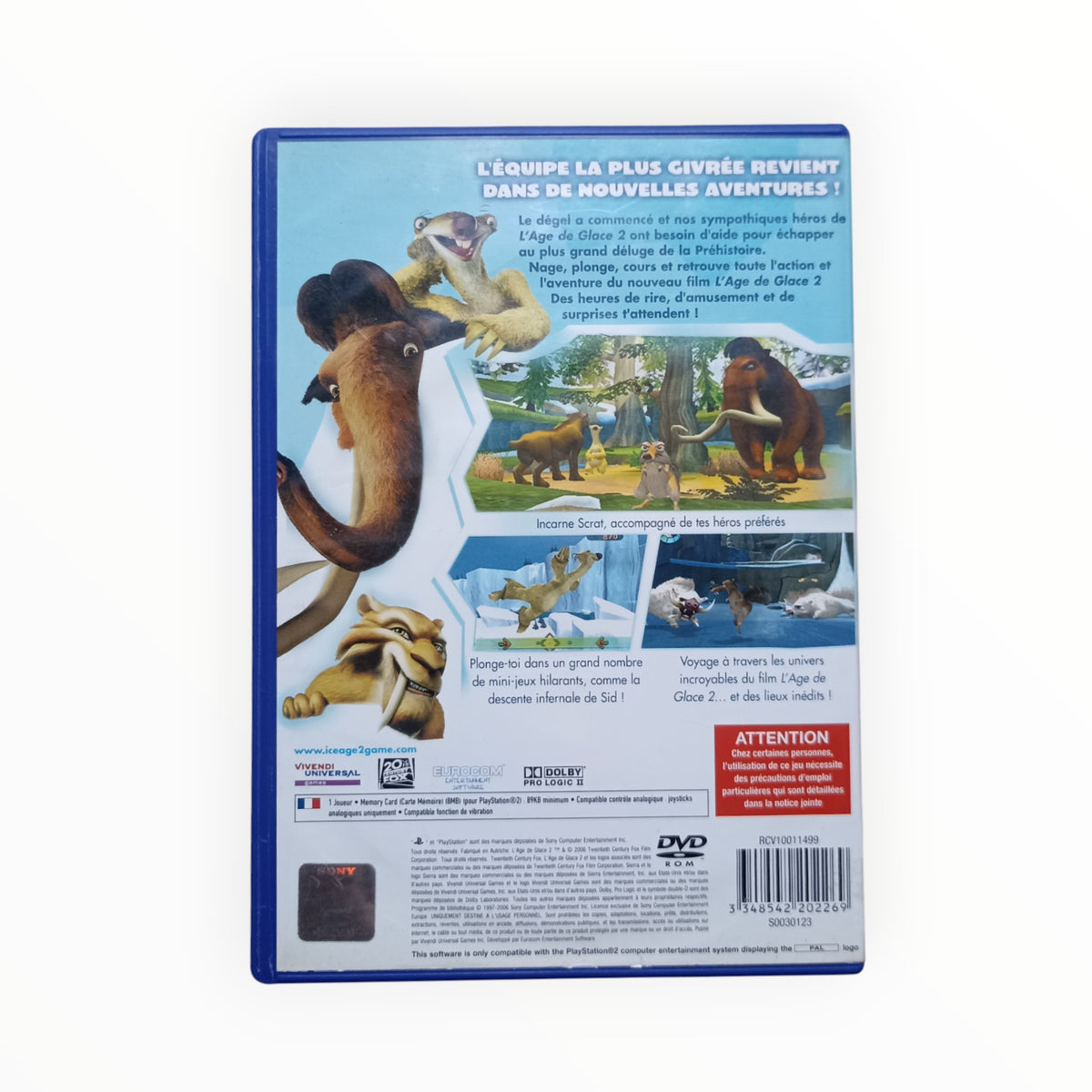 L'Age de Glace 2 playstation 2 (PS2)
