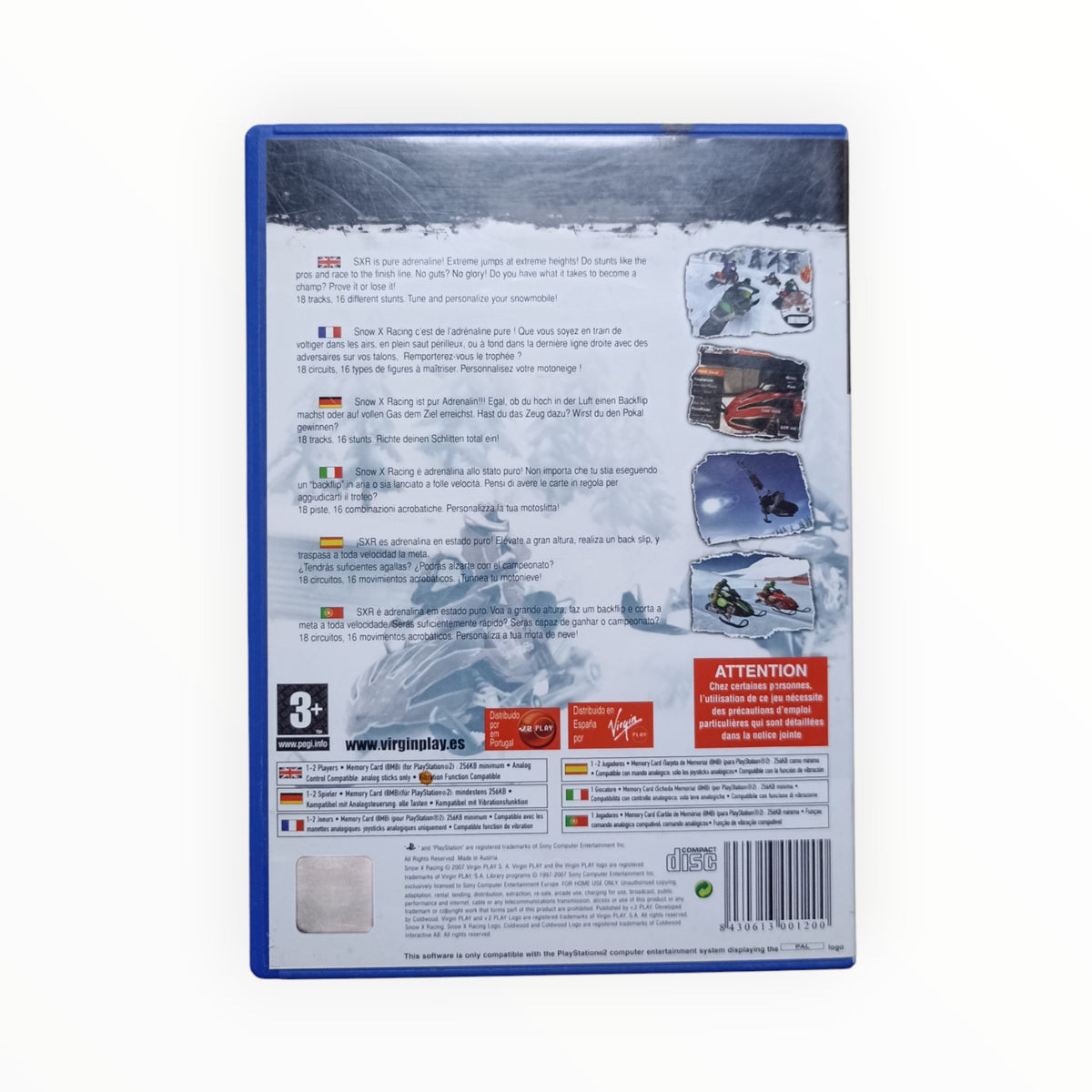 SXR Snow X Racing playstation 2 (PS2)
