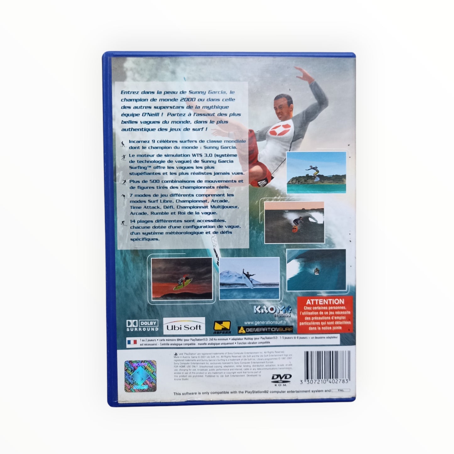 Sunny Garcia Surfing playstation 2 (PS2)