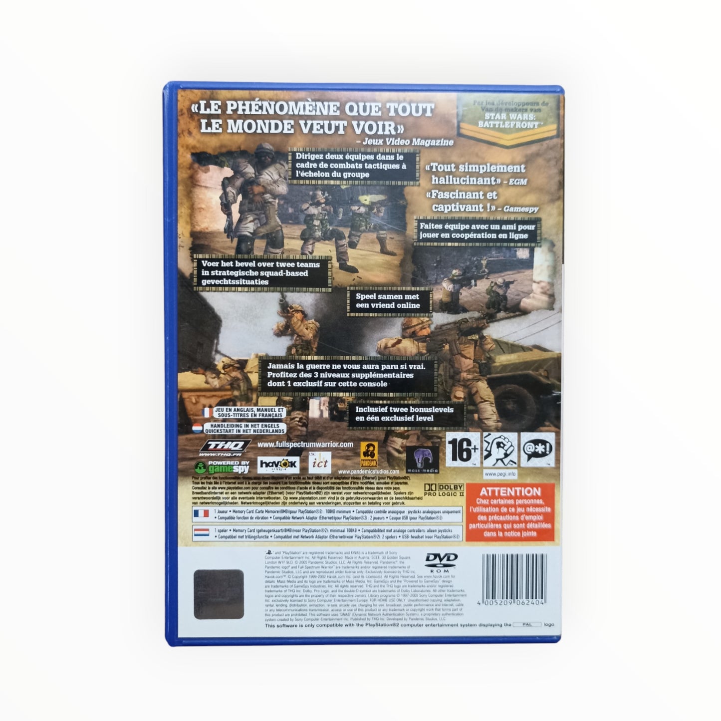 Full Spectrum Warrior playstation 2 (PS2)