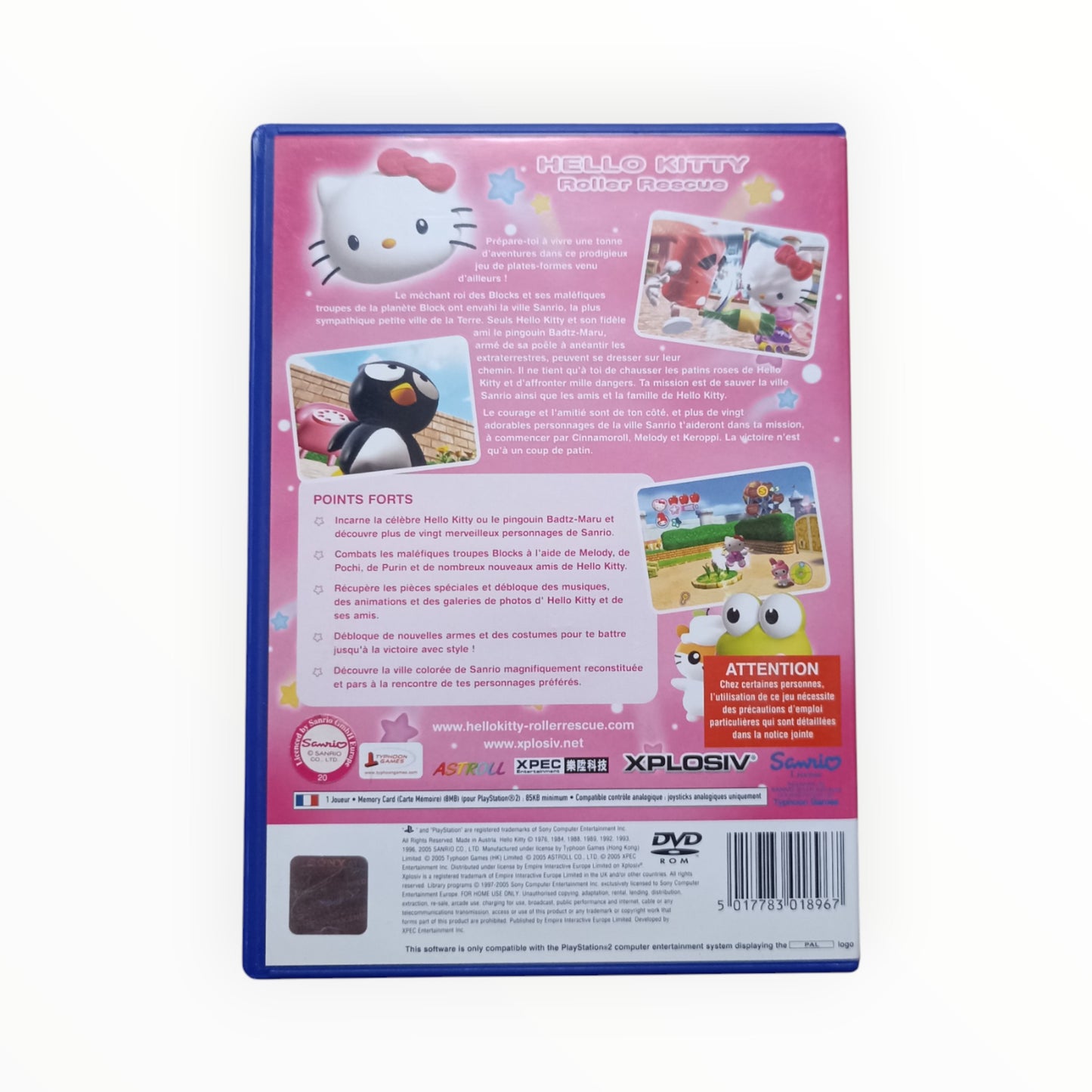 Hello Kitty Roller Rescue playstation 2 (PS2)