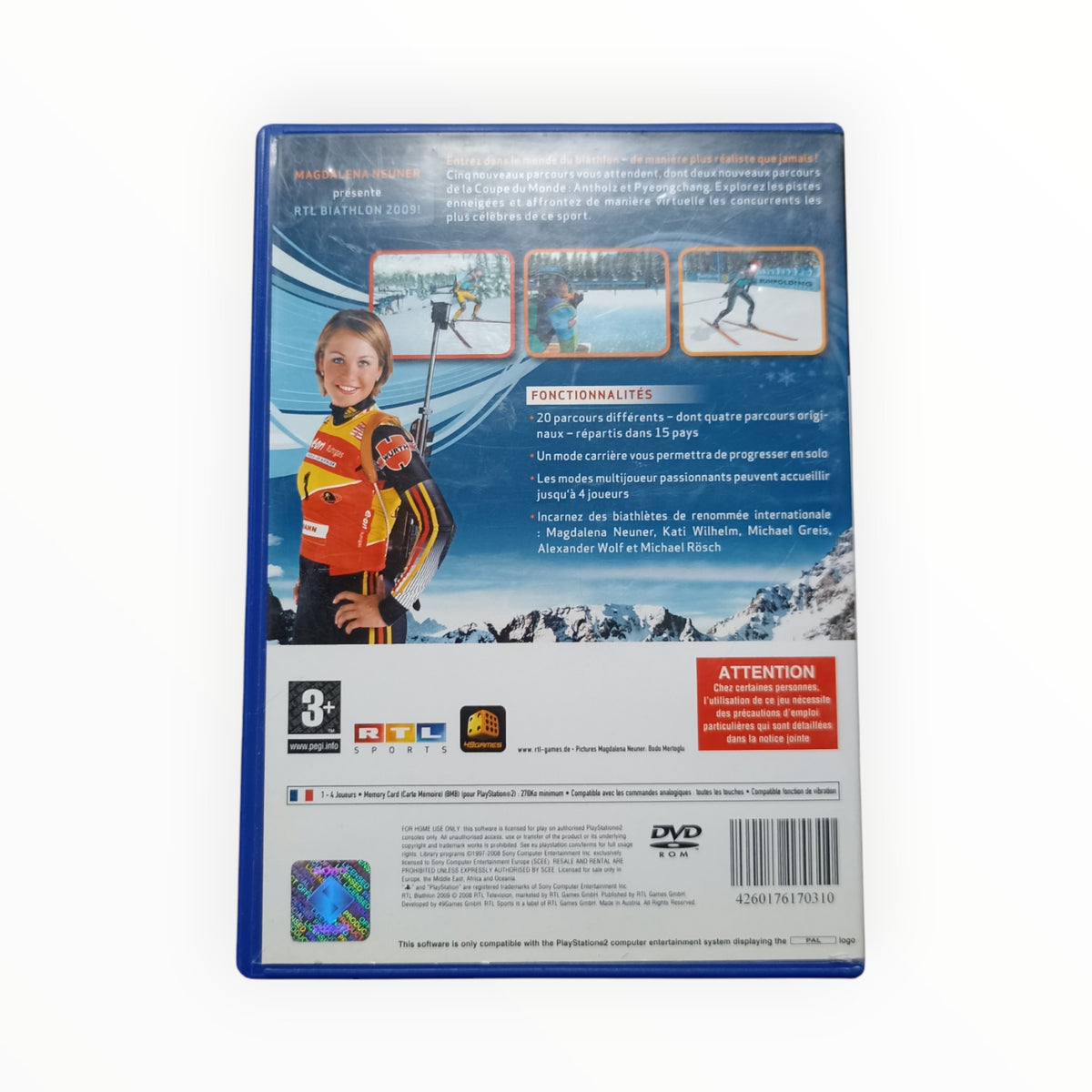 biathlon 2009 PS2 playsation 2