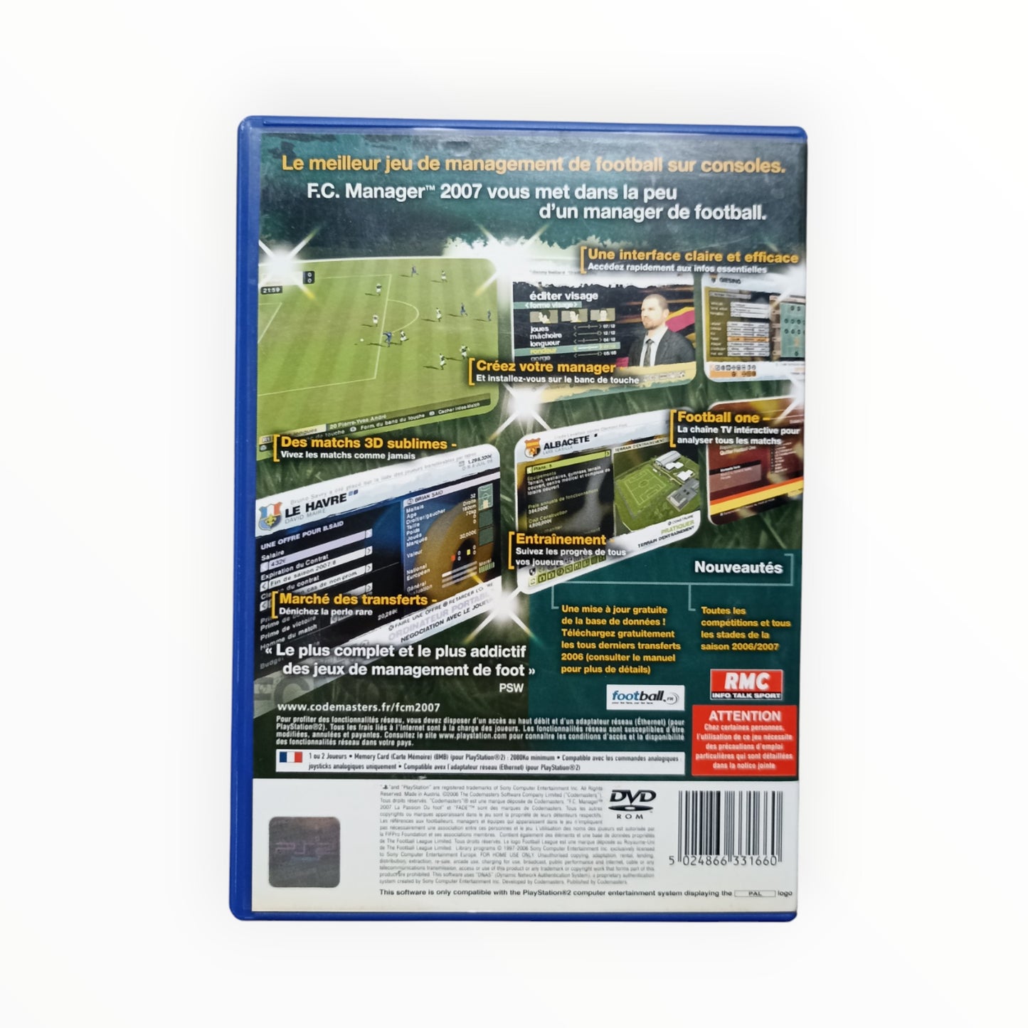 F.C. Manager 2007 playstation 2 (PS2)