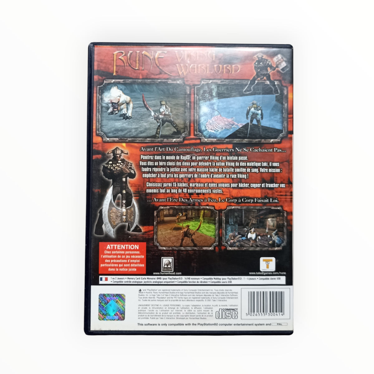 Rune Viking Warlords playstation 2 (PS2)