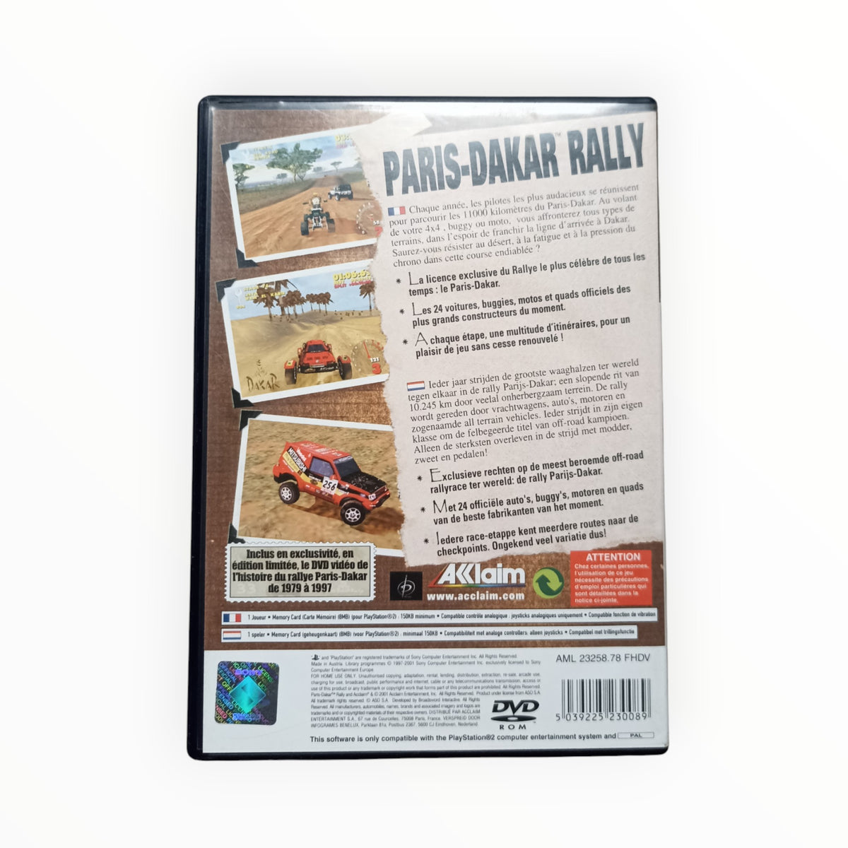 Paris-Dakar Rally playstation 2 (PS2)