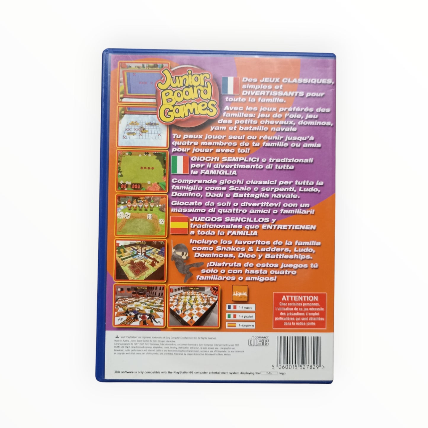 Junior Board Games playstation 2 (PS2)