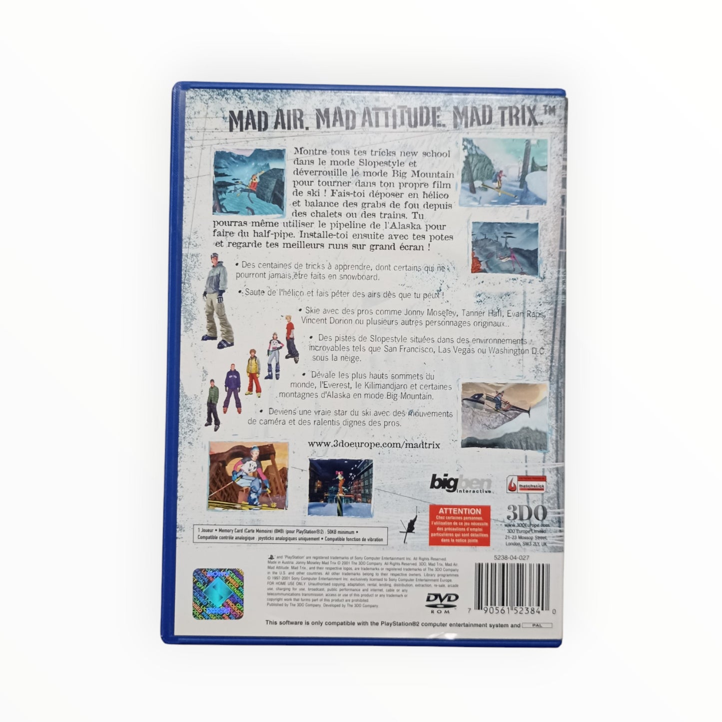 Jonny Moseley Mad Trix`playstation 2 (PS2)