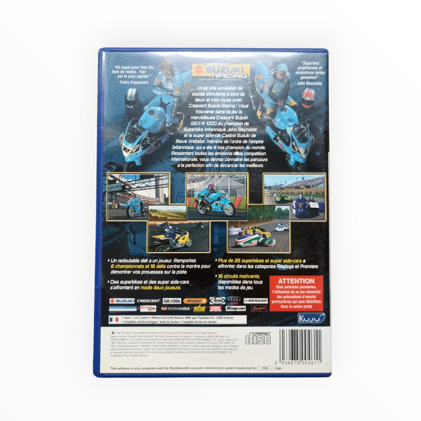 Crescent Suzuki Racing playstation 2 (PS2)