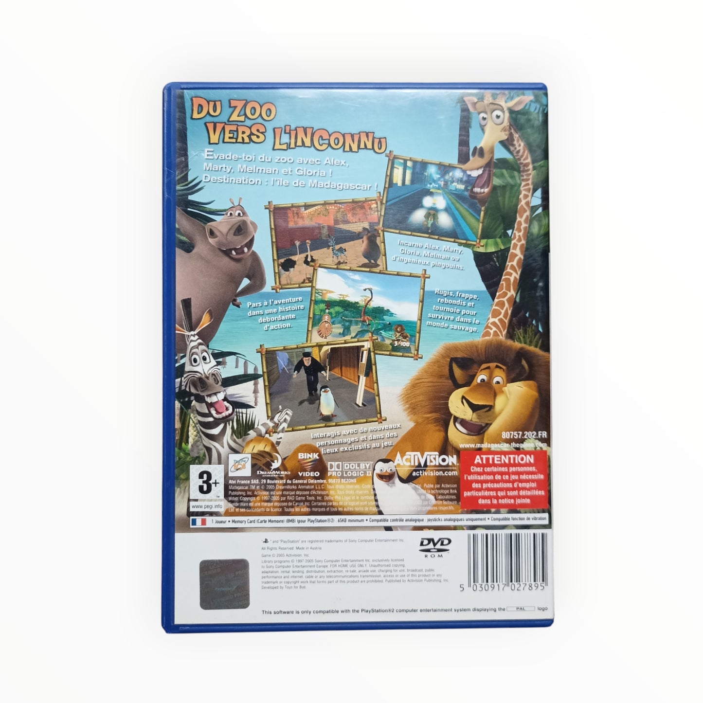 Madagascar playstation 2 (PS2)